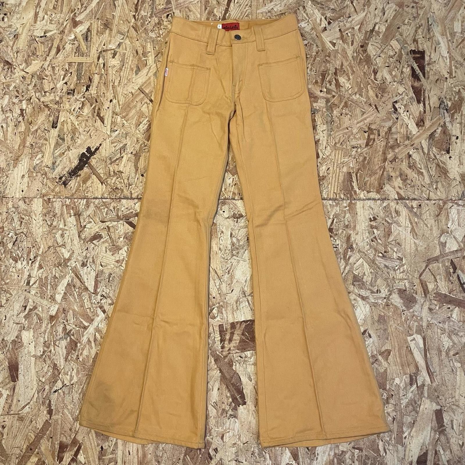 70s Levis orange/mustard bell-bottom flared