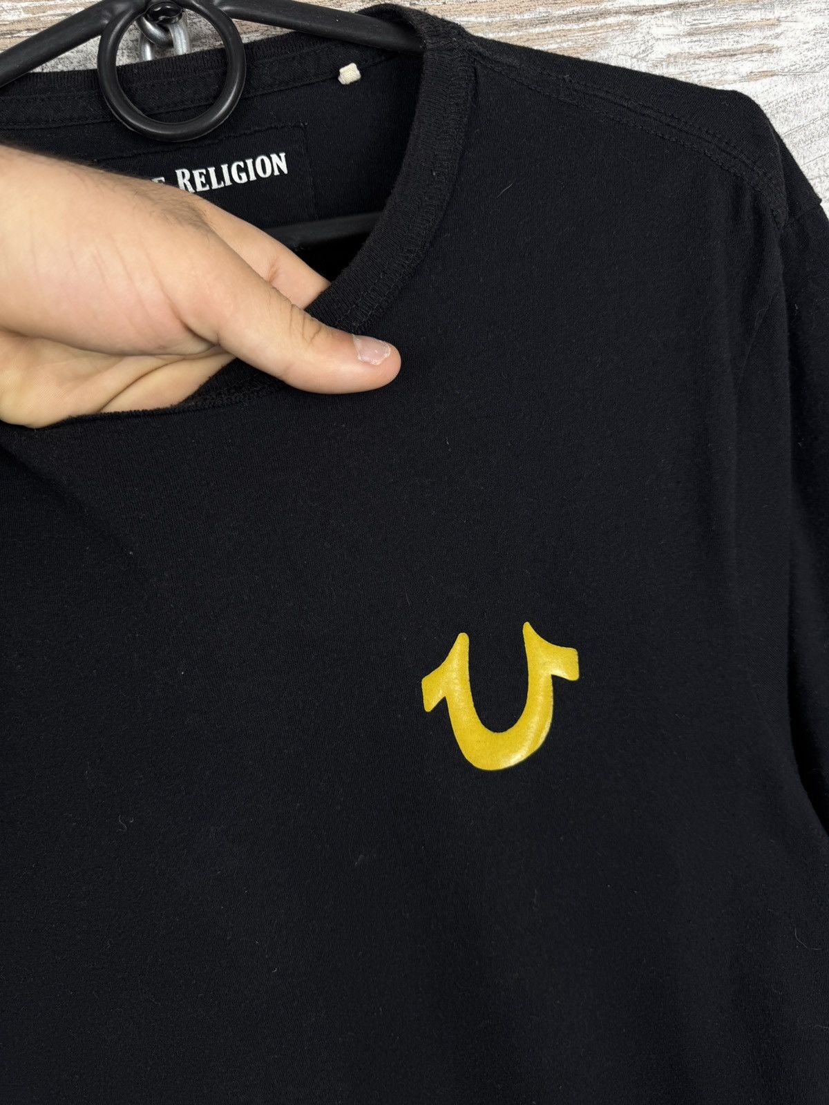Japanese Brand Mens Vintage True Religion T-shirt big logo tee metallic Size US M / EU 48-50 / 2 - 7 Thumbnail