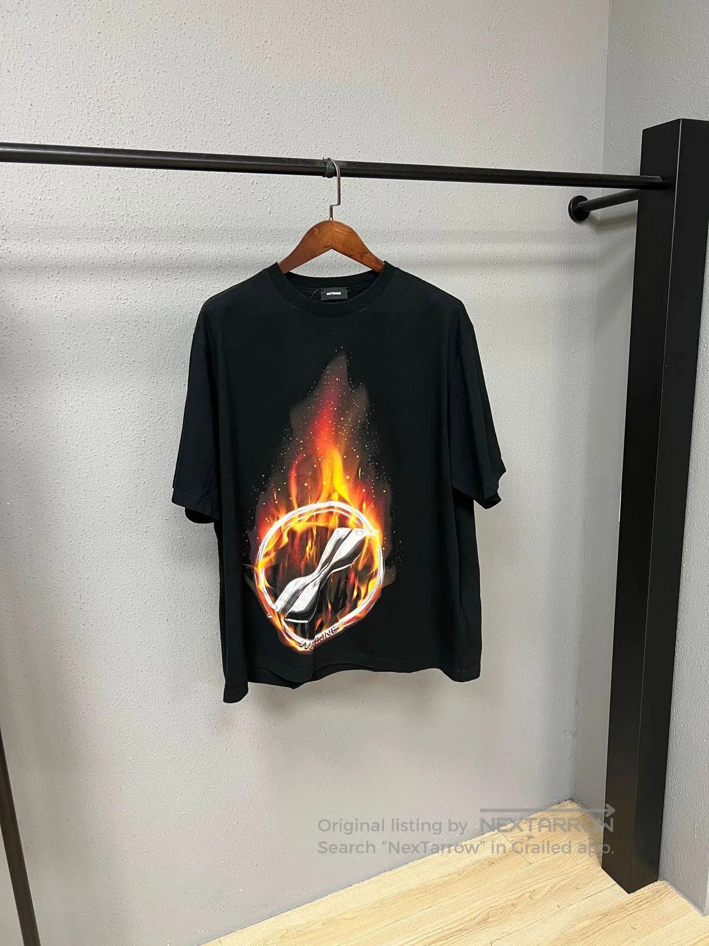 WE11DONE We11done Short Sleeve Black T. Size US L / EU 52-54 / 3 - 1 Thumbnail