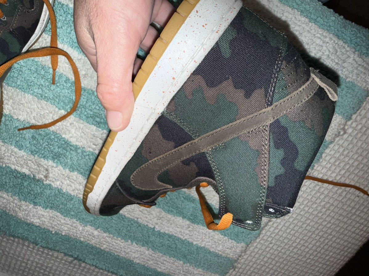 Nike Nike “FiveOneO” SB Dunk Hi Camo 510, VVNDS! Tried-on once! Size US 11.5 / EU 44-45 - 20 Thumbnail