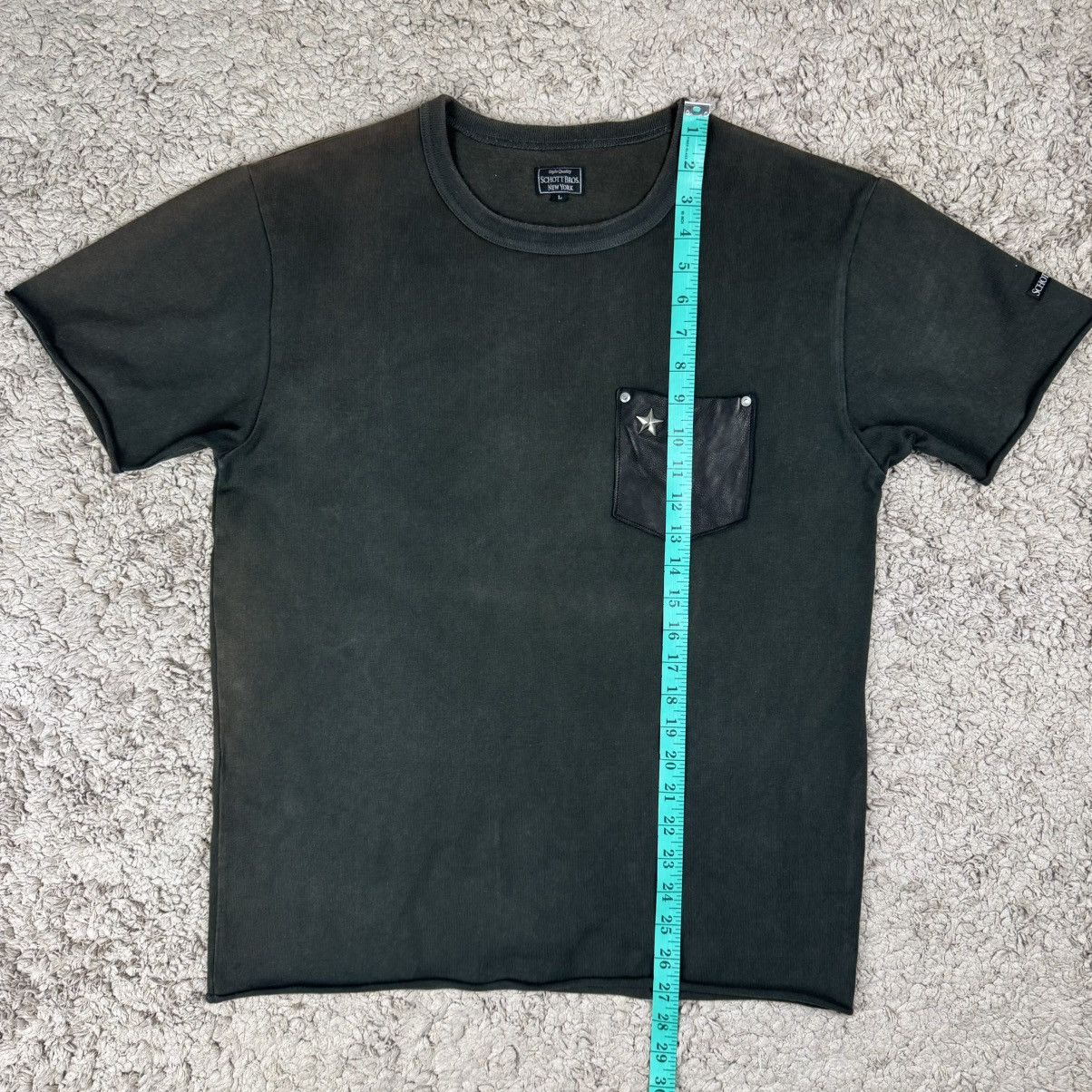 Schott Vintage Schott NYC One Star Leather Pocket T-shirt Size US L / EU 52-54 / 3 - 16 Thumbnail
