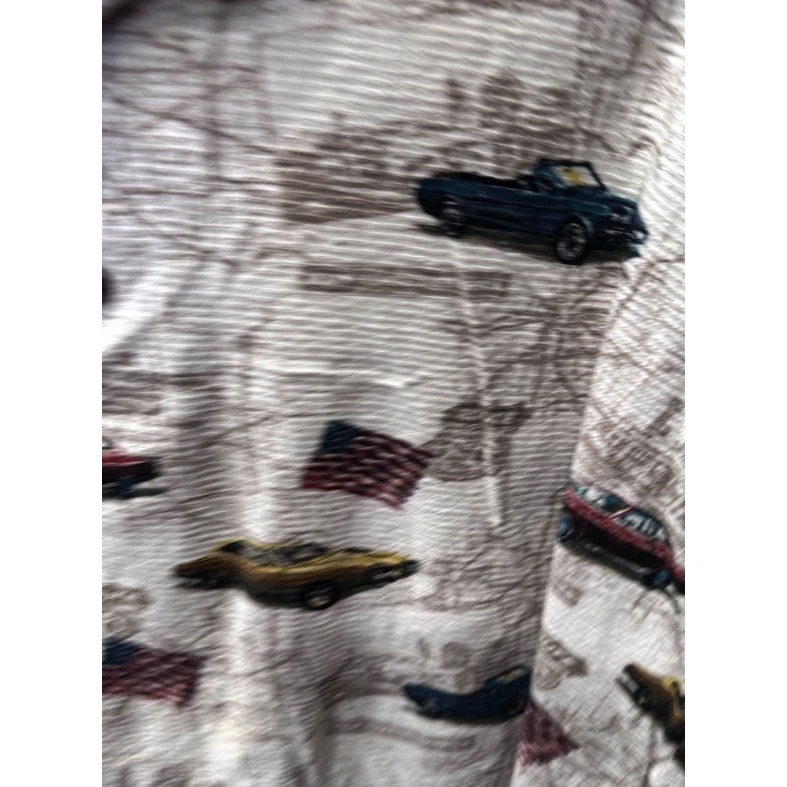 Vintage American Summer POLO SHIRT XL Short Classic Cars USA Men Size US XL / EU 56 / 4 - 5 Thumbnail
