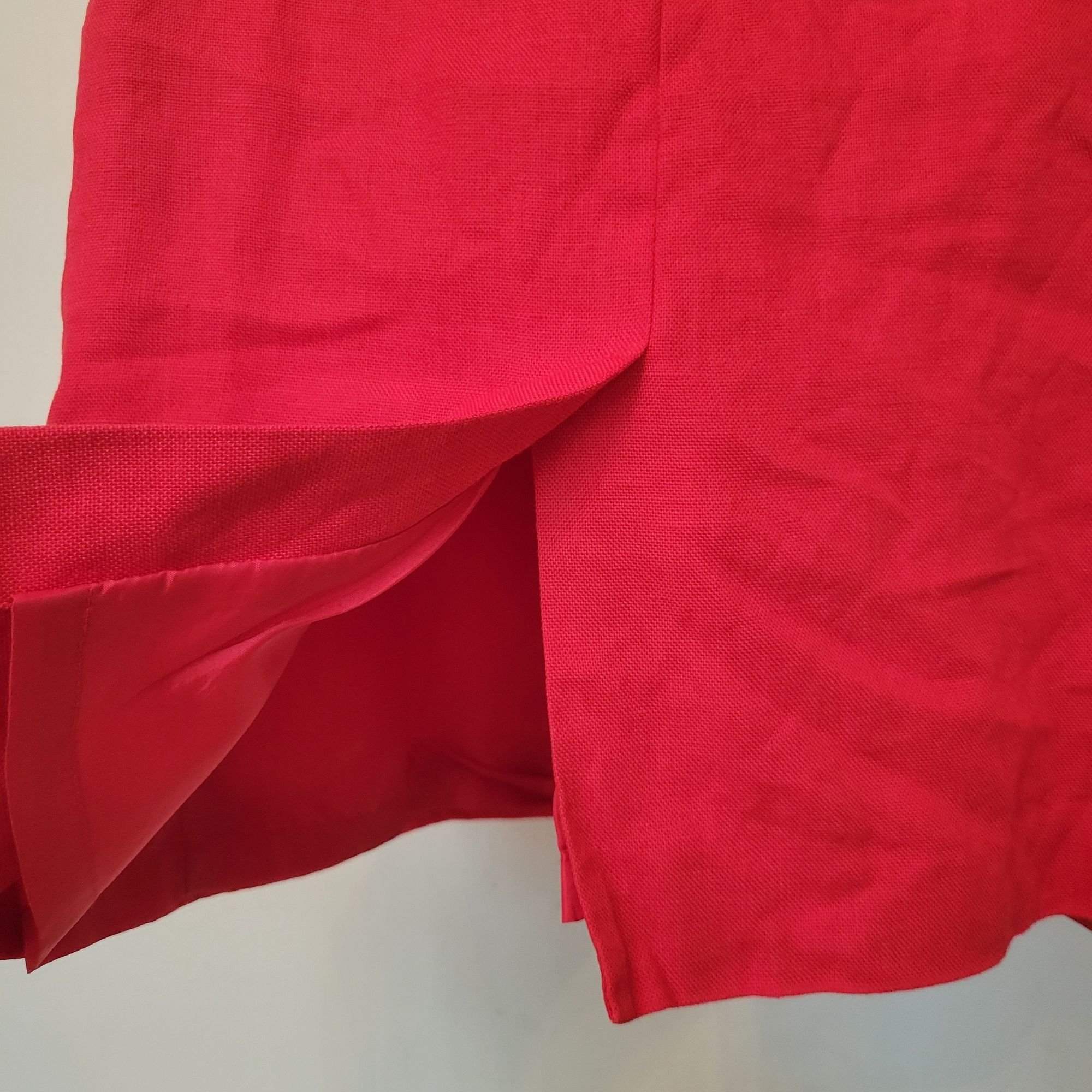 Talbots Talbots Sleeveless Red Sheath Dress 6 Irish Linen Back Slit Size M / US 6-8 / IT 42-44 - 6 Thumbnail