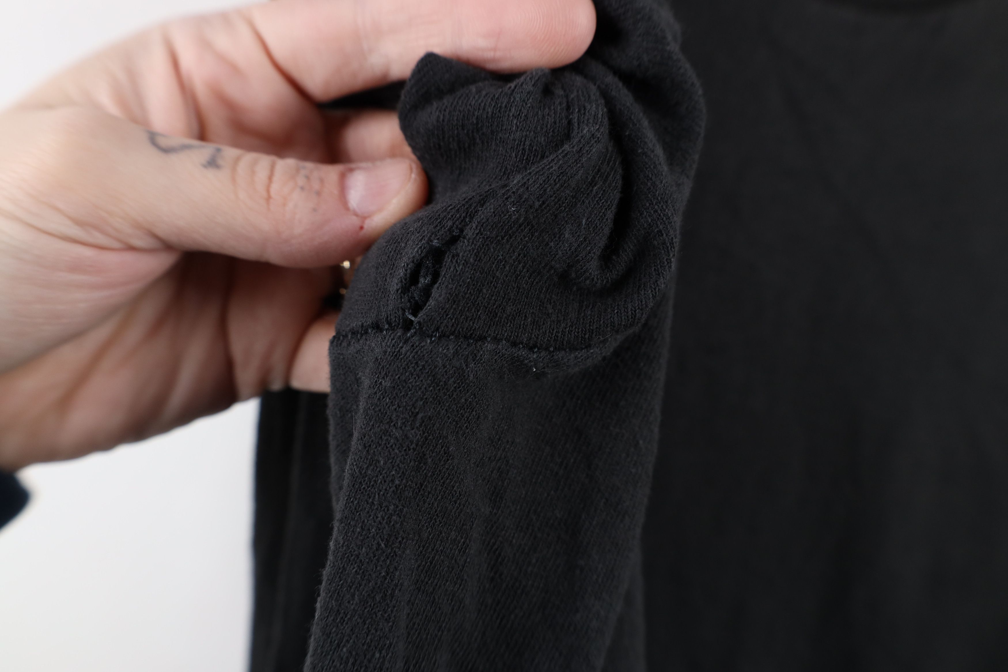 Vintage Vintage 90s Streetwear Long Sleeve T-Shirt Black Cotton Size US M / EU 48-50 / 2 - 6 Thumbnail