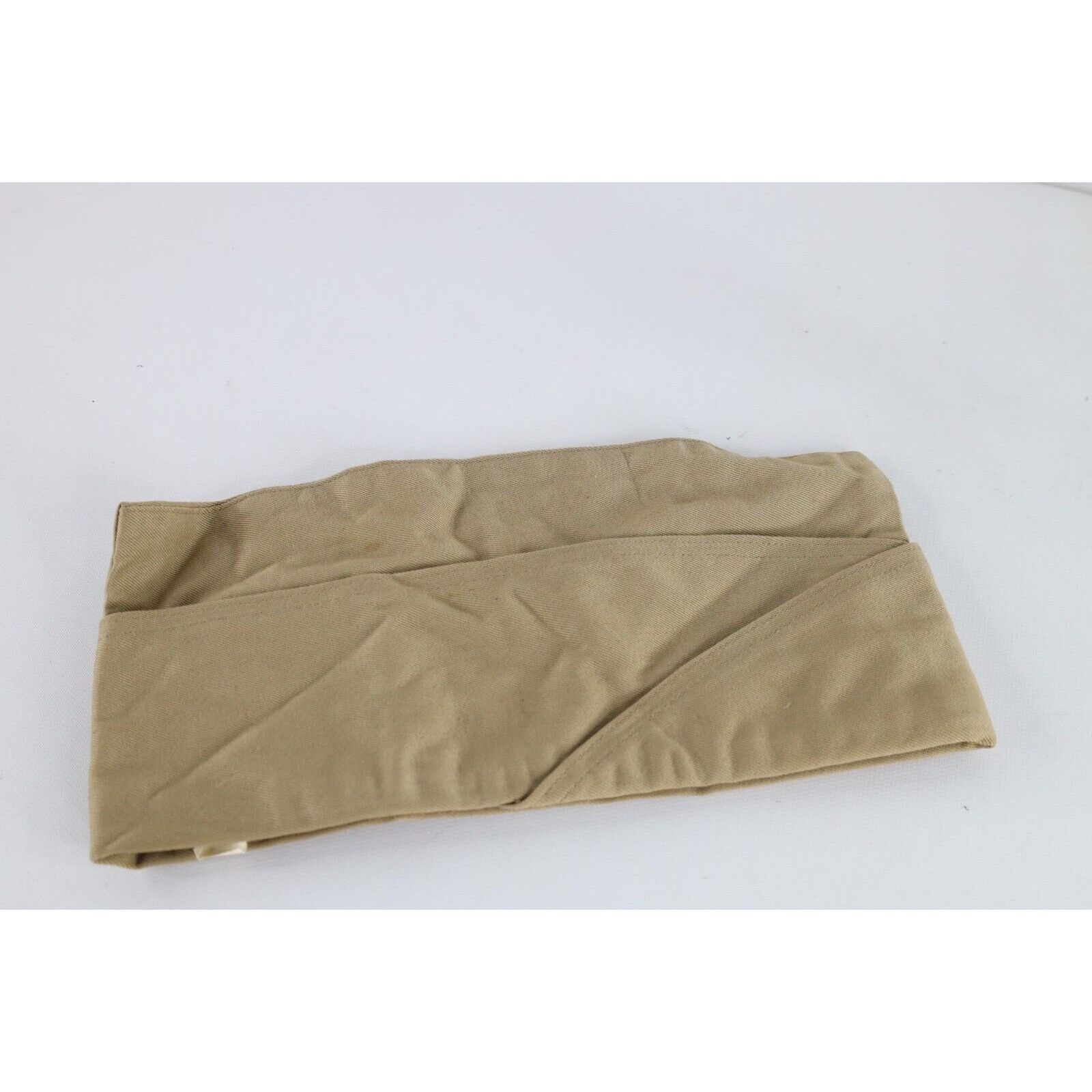 Vintage Vintage 50s 1952 Korean War Khaki M-1950 Garrison Cap Hat Size ONE SIZE - 3 Thumbnail