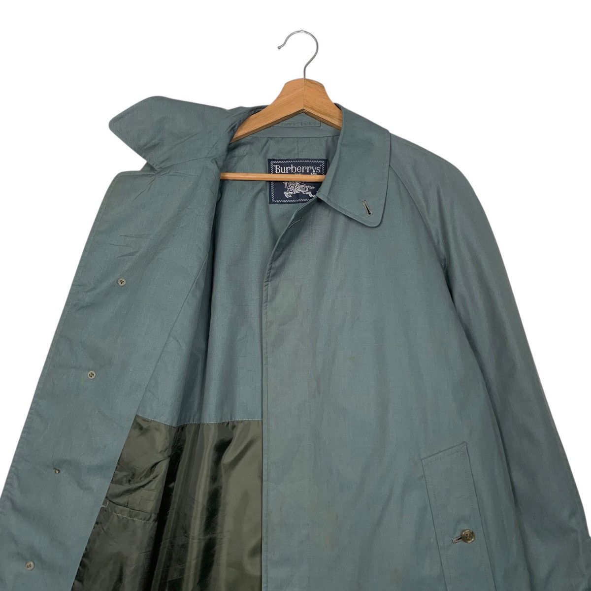 Burberry Burberrys Green Trench Coat Size US M / EU 48-50 / 2 - 10 Thumbnail