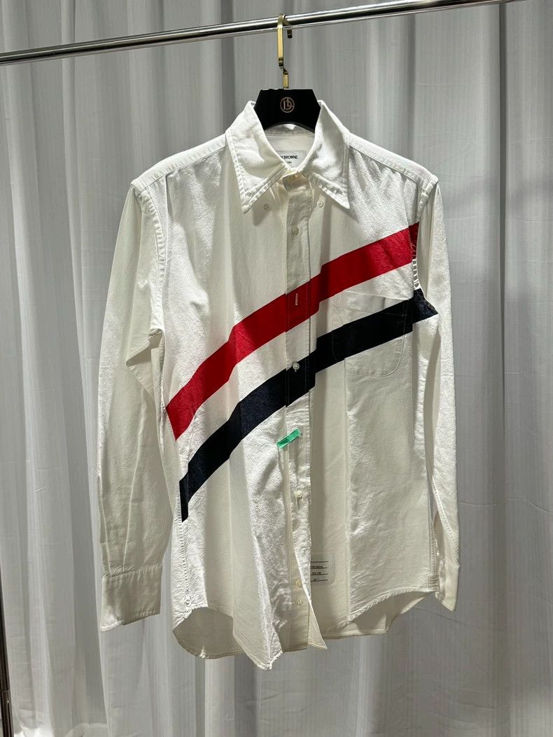 Thom Browne Thom Browne Striped shirt Size US L / EU 52-54 / 3 - 1 Thumbnail
