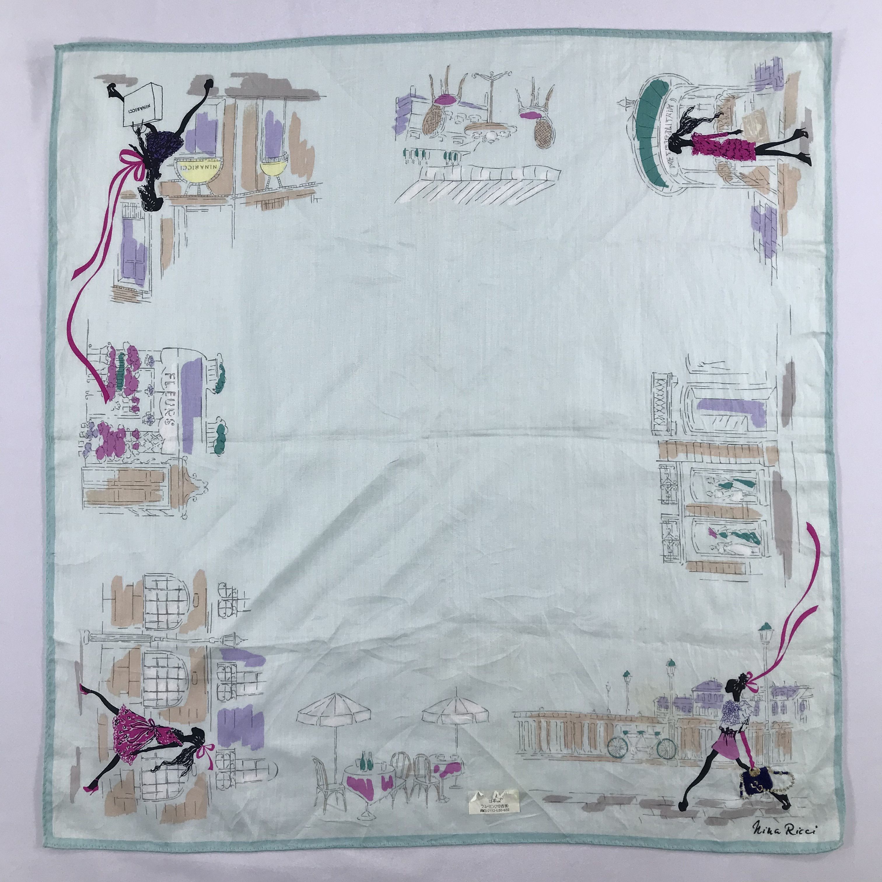 Nina Ricci × Vintage Nina Ricci Bandana / Handkerchief / Neckerchief - S2266 Size ONE SIZE - 1 Thumbnail