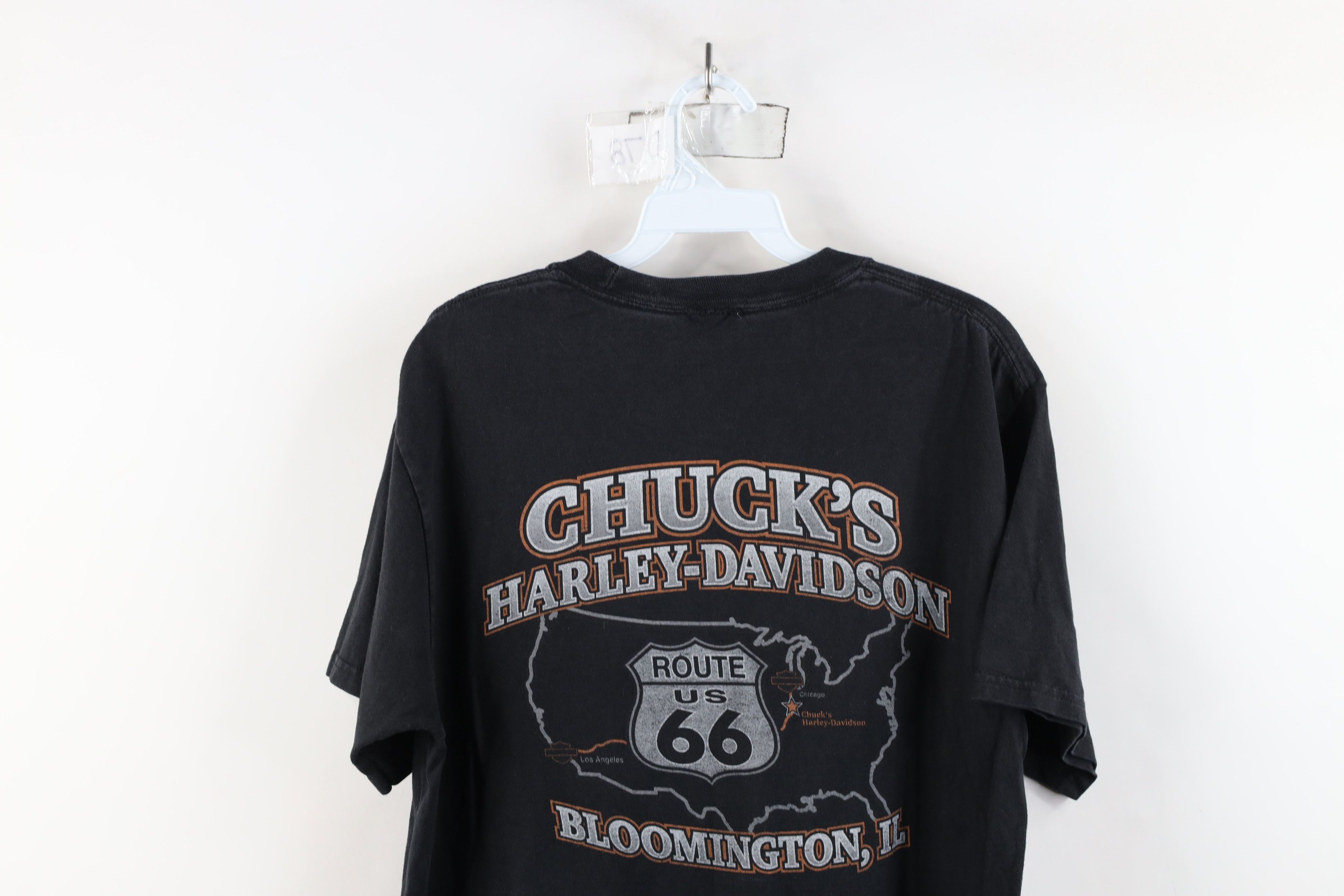 Harley Davidson × Vintage Vintage Y2K Harley Davidson Big Logo Drip T-Shirt Black Size US M / EU 48-50 / 2 - 12 Thumbnail