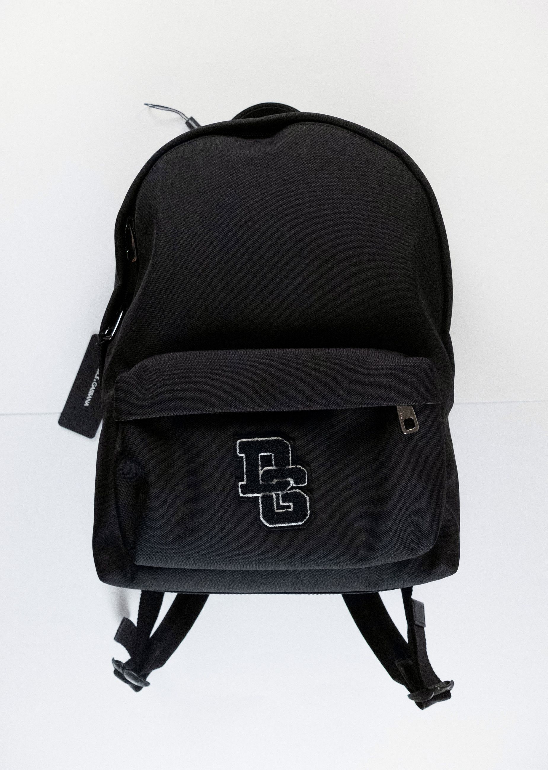 Dolce & Gabbana DOLCE & GABBANA black DG logo patch canvas backpack Size ONE SIZE - 2 Thumbnail