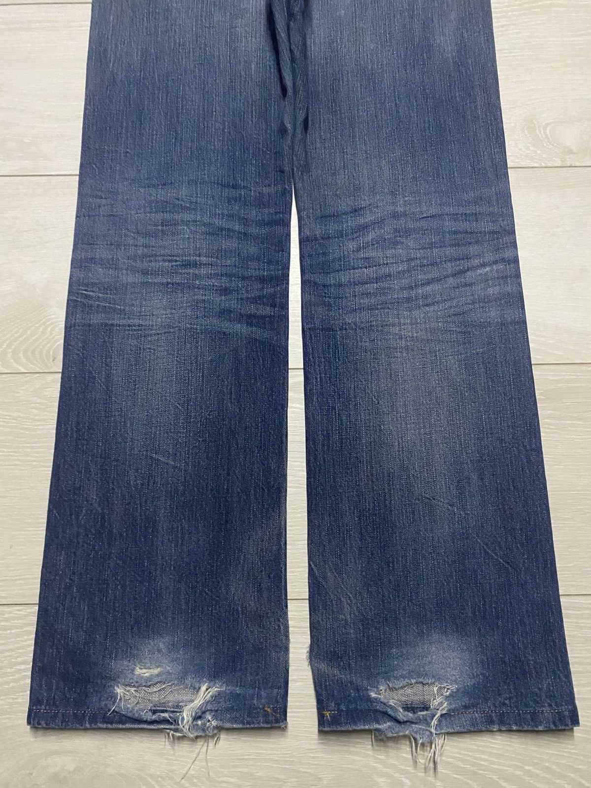 AG Adriano Goldschmied Vintage Adriano Ag Grunge Distresse Straight Jeans Size US 30 / EU 46 - 6 Thumbnail