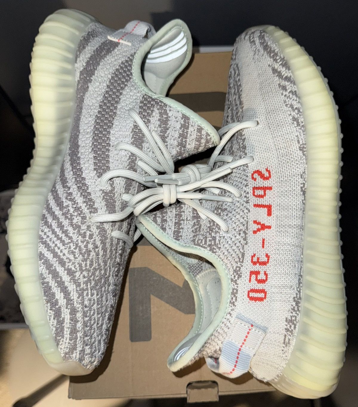 Yeezy Yeezy Boost 350 V2 ‘Blue Tint’ 2023 Size US 10.5 / EU 43-44 - 3 Thumbnail