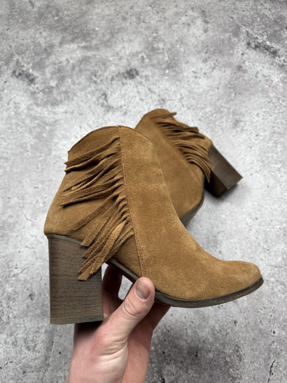 A.S.98 A.S.98 Style Western Leather/Suede Fringe CowBoy Boots Y2K Size US 7 / IT 37 - 8 Thumbnail