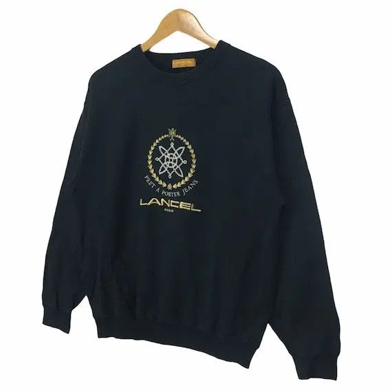 Lancel Vtg LANCEL Paris Embroidery Sweatshirt Made in Japan Size M / US 6-8 / IT 42-44 - 2 Thumbnail