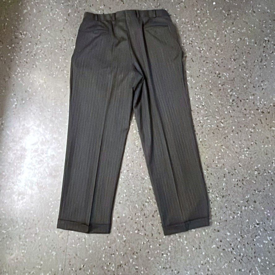 Brooks Brothers Brooks Brothers Charcoal Pinstripe Suit, Vintage Size 42L - 9 Thumbnail