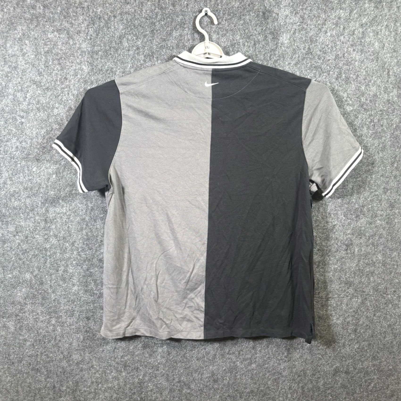 Nike Nike Polo Shirt Men's Black Gray ColorBlock Dri-Fit 2XL Sports Preppy Short Sleeve Casual Golf Shirt Size US XXL / EU 58 / 5 - 4 Thumbnail