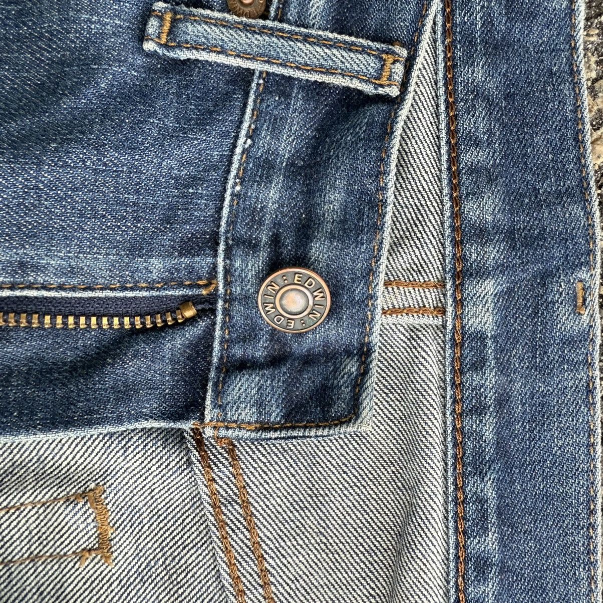 Edwin VINTAGE EDWIN FADED MUD WASH JEAN DENIM PANTS Size US 32 / EU 48 - 8 Thumbnail