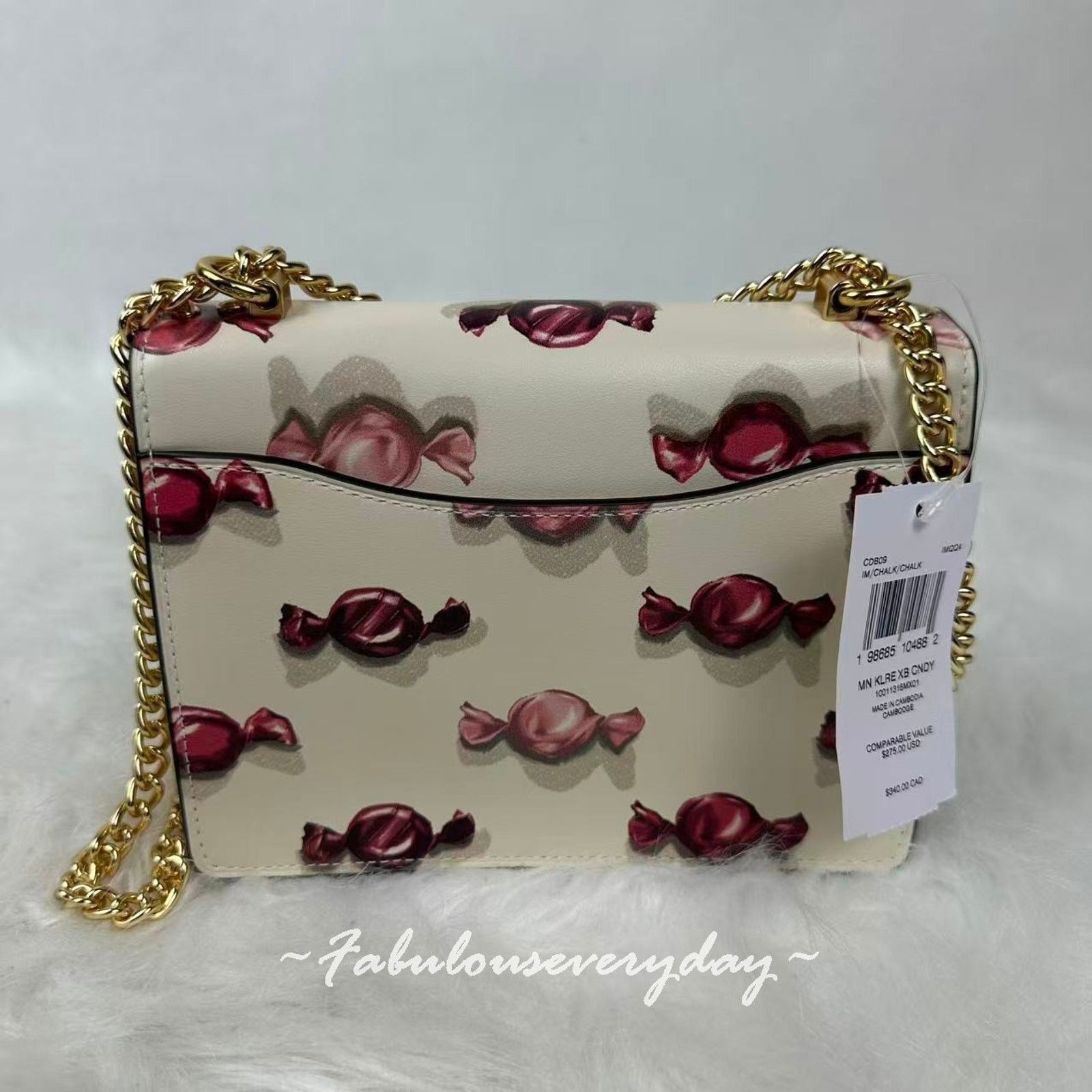 Coach Coach Mini Klare Crossbody Bag Candy in Leather/Chalk/Chalk Size ONE SIZE - 3 Thumbnail