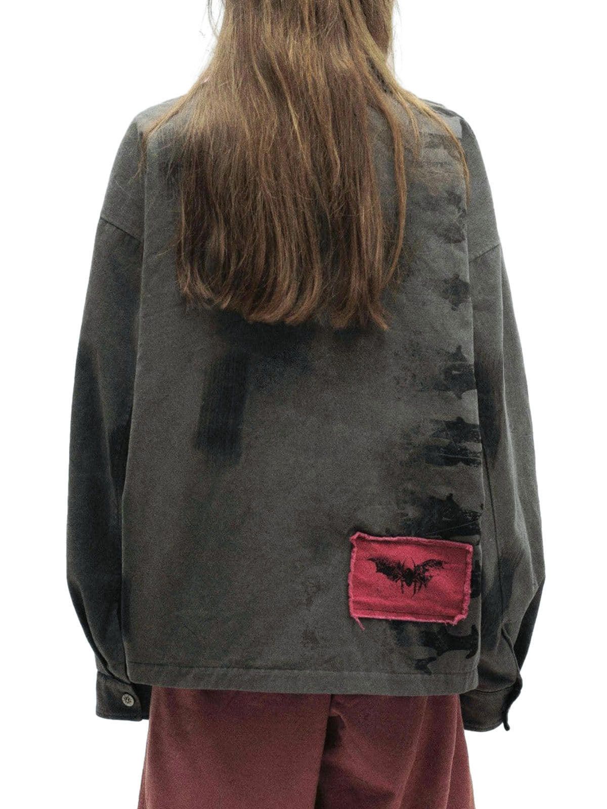 Vintage Patchwork Graphic Jacket with Embroidery - Unique Design Size US M / EU 48-50 / 2 - 3 Thumbnail