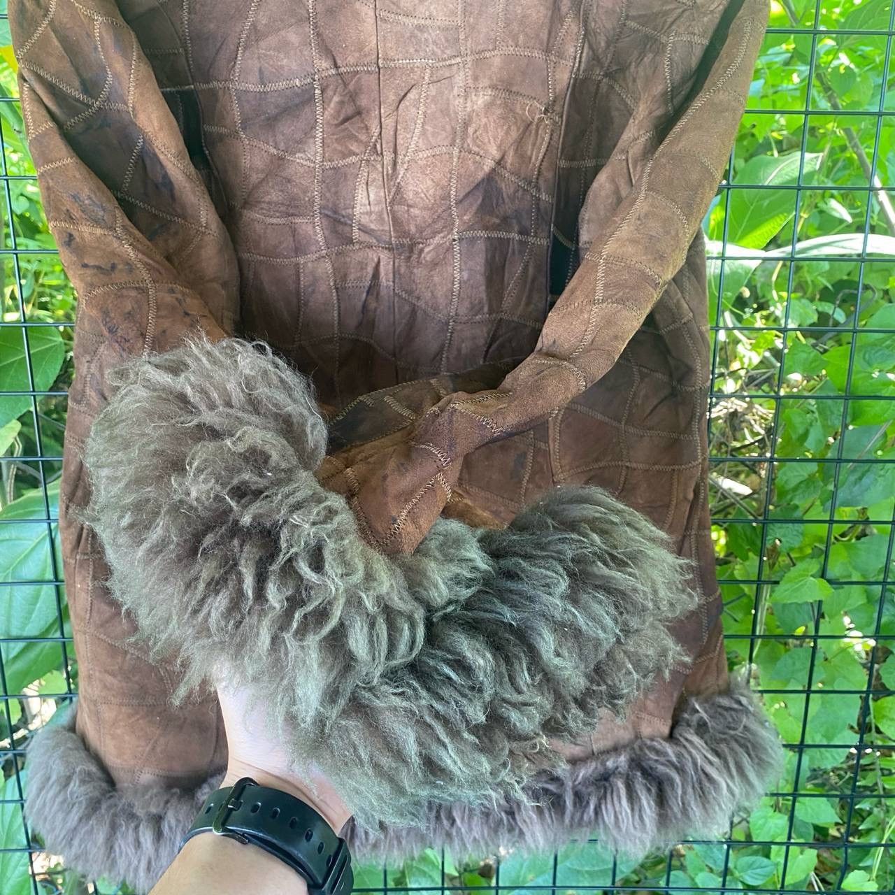 Genuine Leather × Vintage Vintage Fluffy Quilted Leather Jacket Size L / US 10 / IT 46 - 11 Thumbnail