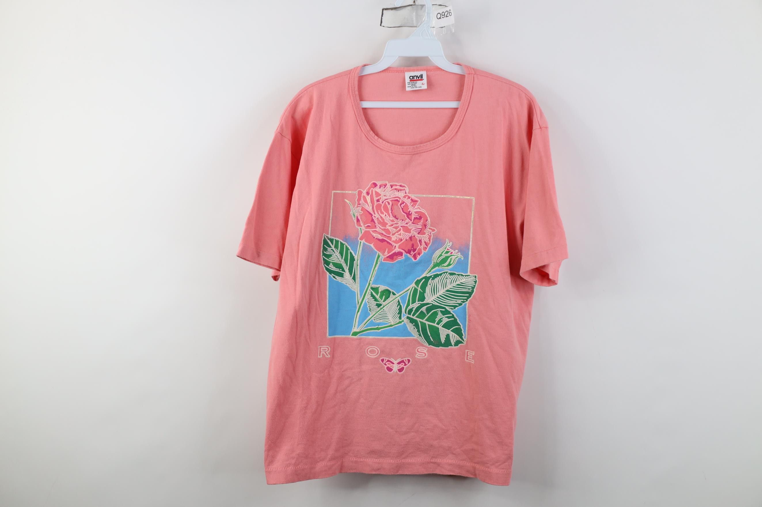 Vintage Vintage 90s Streetwear Babydoll Rose Butterfly T-Shirt Size L / US 10 / IT 46 - 1 Thumbnail