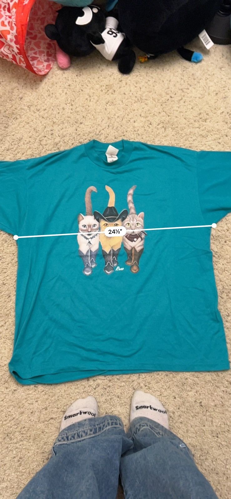 Vintage × basketcase gallery Vintage Reno Cowboy Cats Tee Size US XXL / EU 58 / 5 - 5 Thumbnail