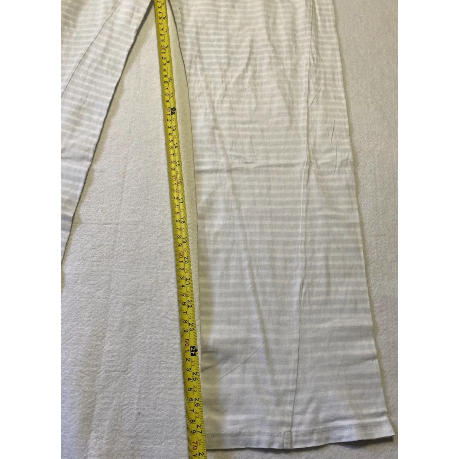 Vintage Womens Secret Pajama Pants drawstring, pattern Stripped, Size 15, Blue White, Women, Regular, 28-22, Shirt? Size 36" / US 14 / IT 50 - 6 Thumbnail