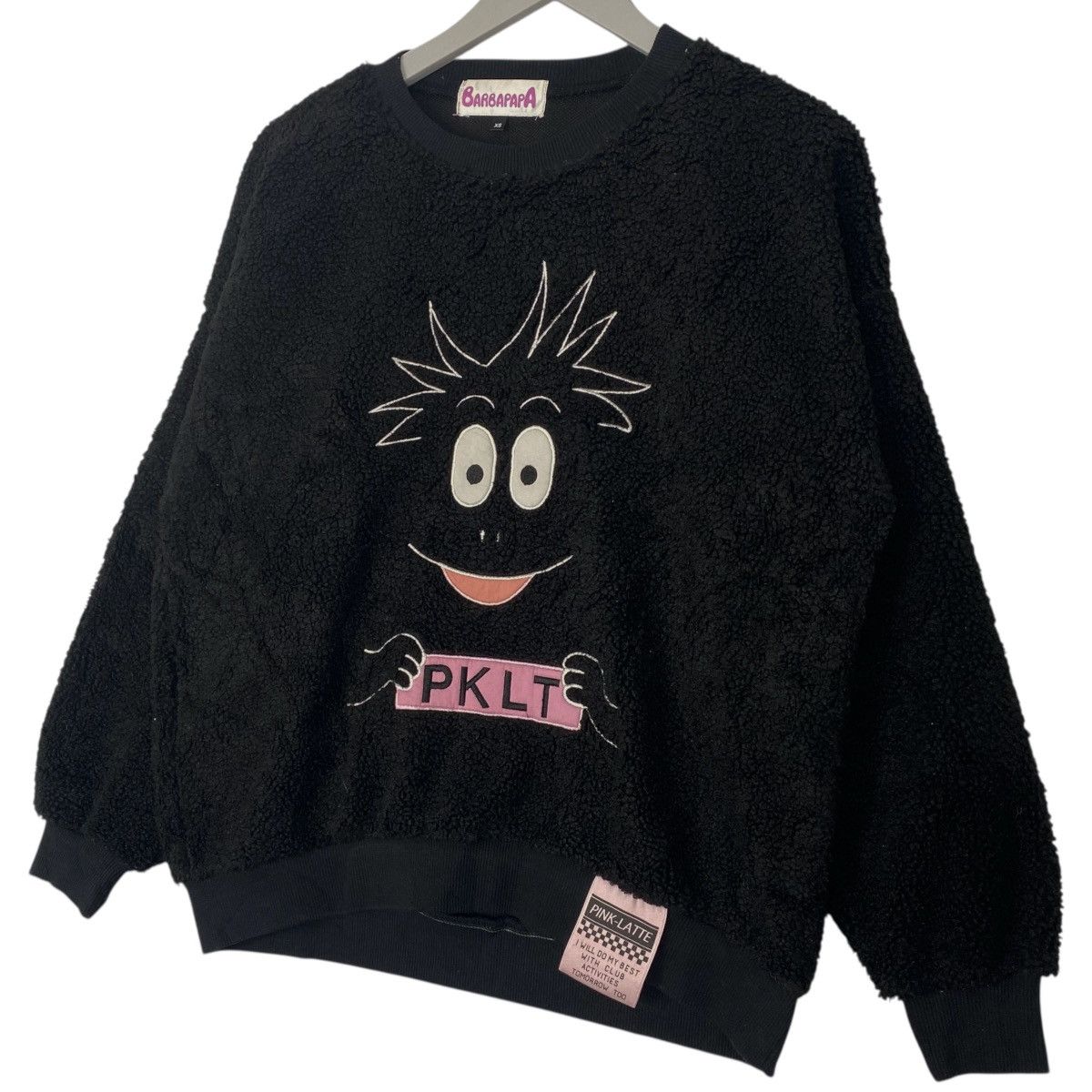 Vintage Vintage Barbapapa Fleece Sweatshirt Crewneck Black Big Logo Size US XS / EU 42 / 0 - 2 Thumbnail