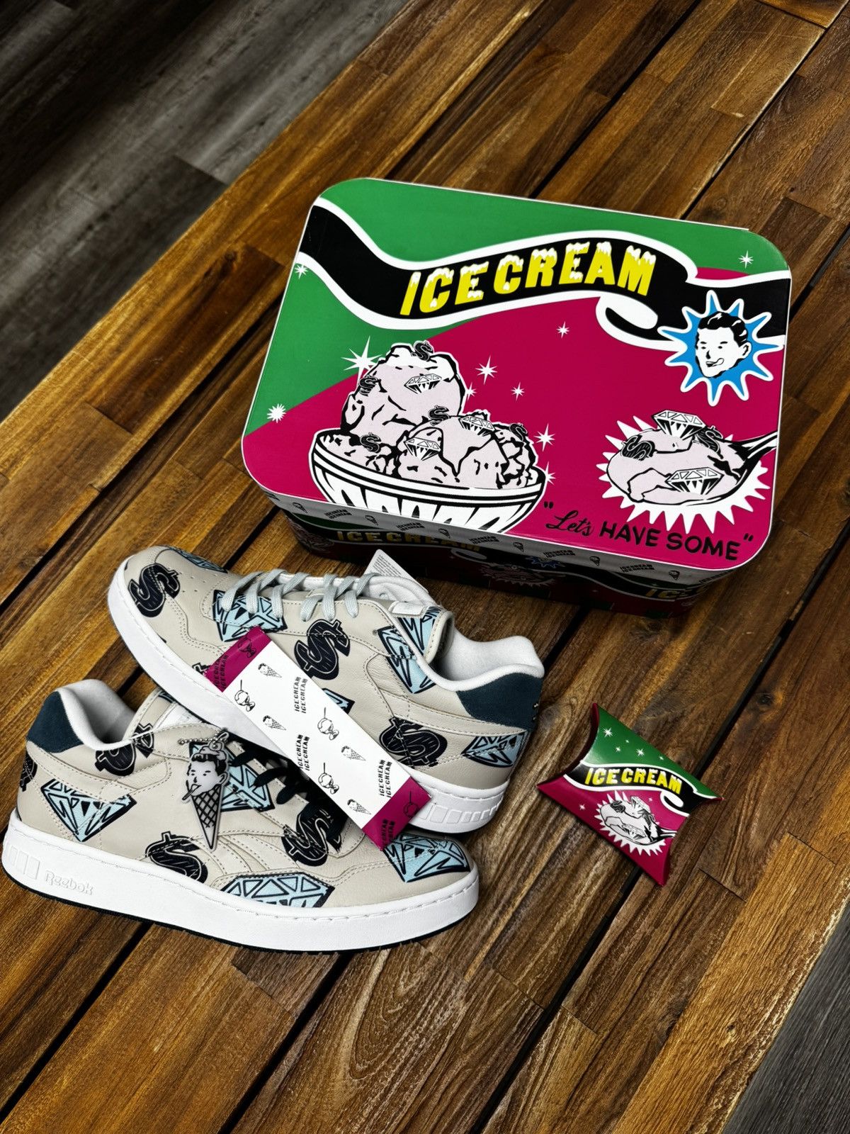 Billionaire Boys Club × Icecream × Reebok BBC ICE CREAM Low Reebok