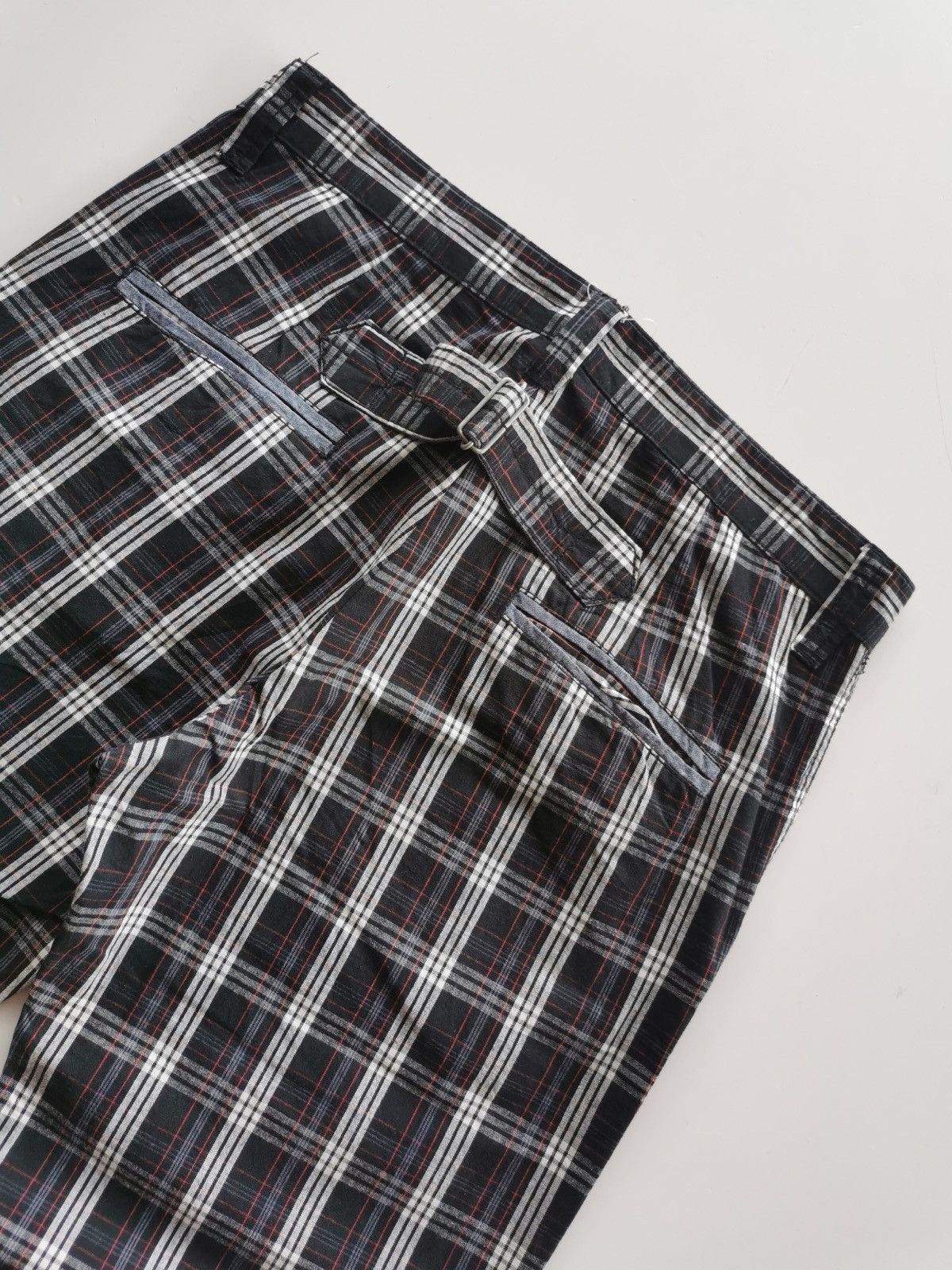 Japanese Brand Plaid Black Khakis Pants Size US 32 / EU 48 - 4 Thumbnail