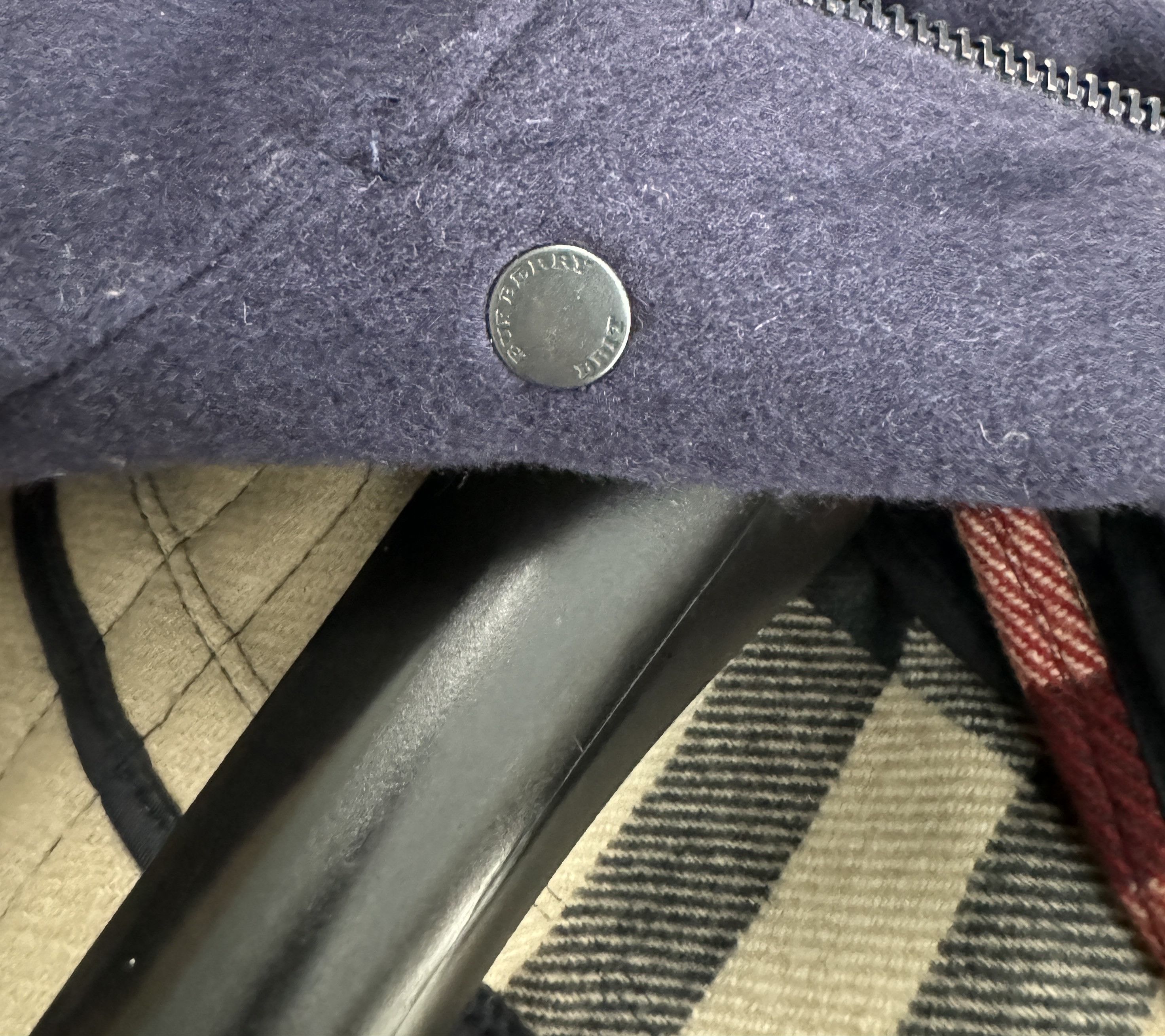 Burberry Burberry Brit Nova Check Duffle Coat Jacket Wool US 2 UK 4 Size XS / US 0-2 / IT 36-38 - 18 Thumbnail