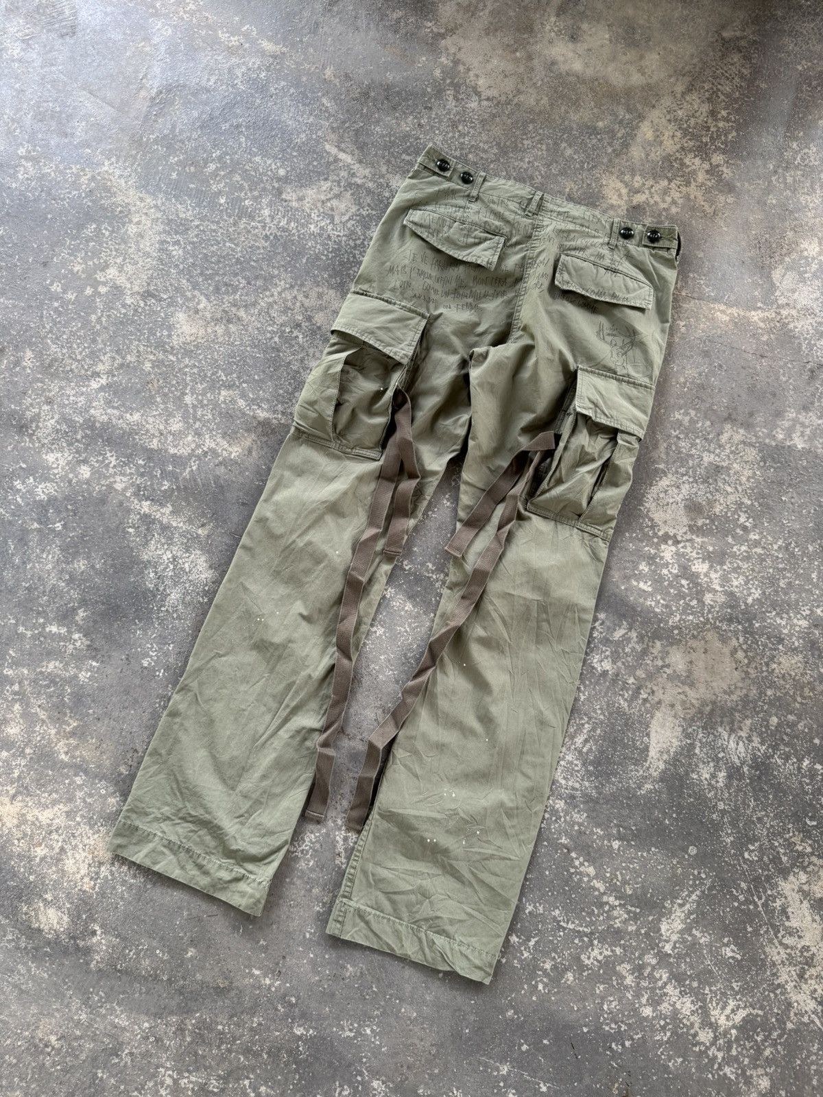 Japanese Brand Ila Vee Dub Art Splash Paint Cargo Pants Size US 32 / EU 48 - 7 Thumbnail