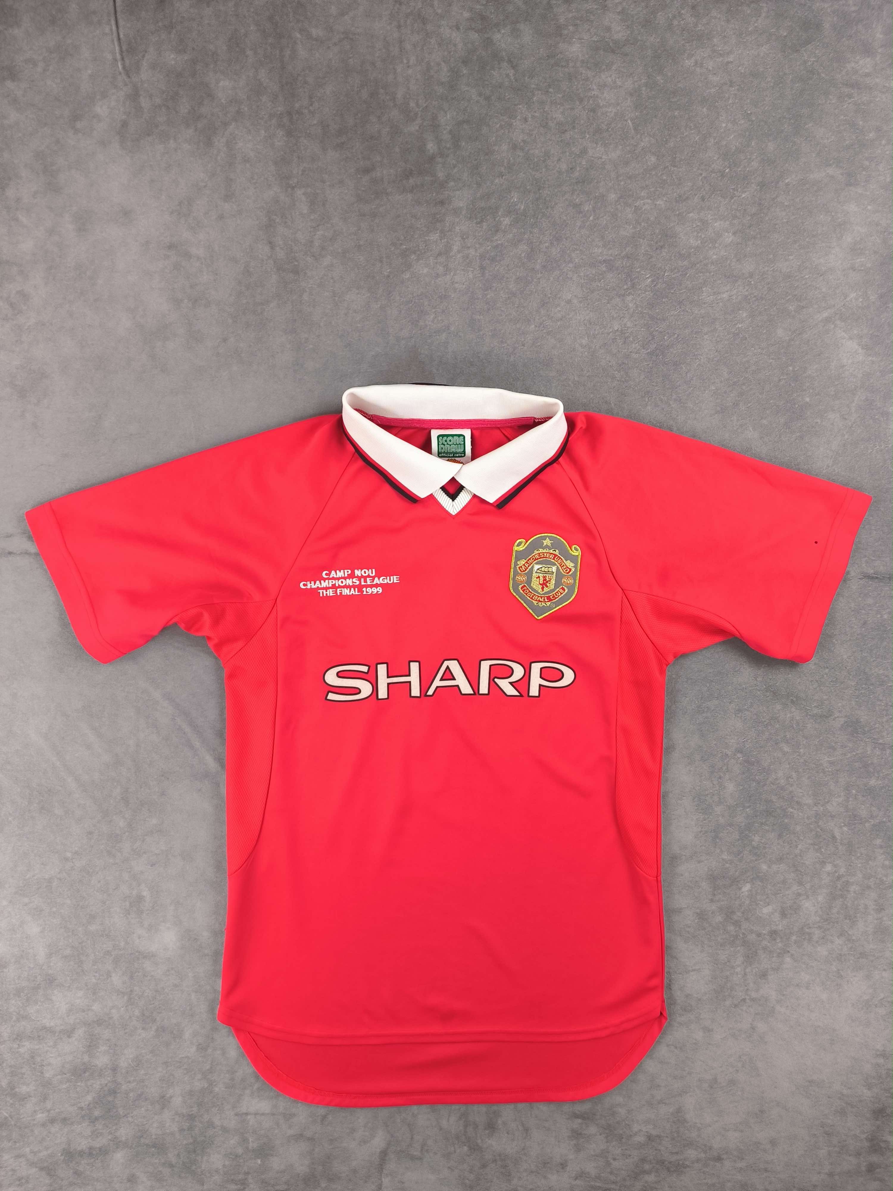 Other Manchester United 1999 Score Draw home UCL football jersey S Size US S / EU 44-46 / 1 - 1 Thumbnail