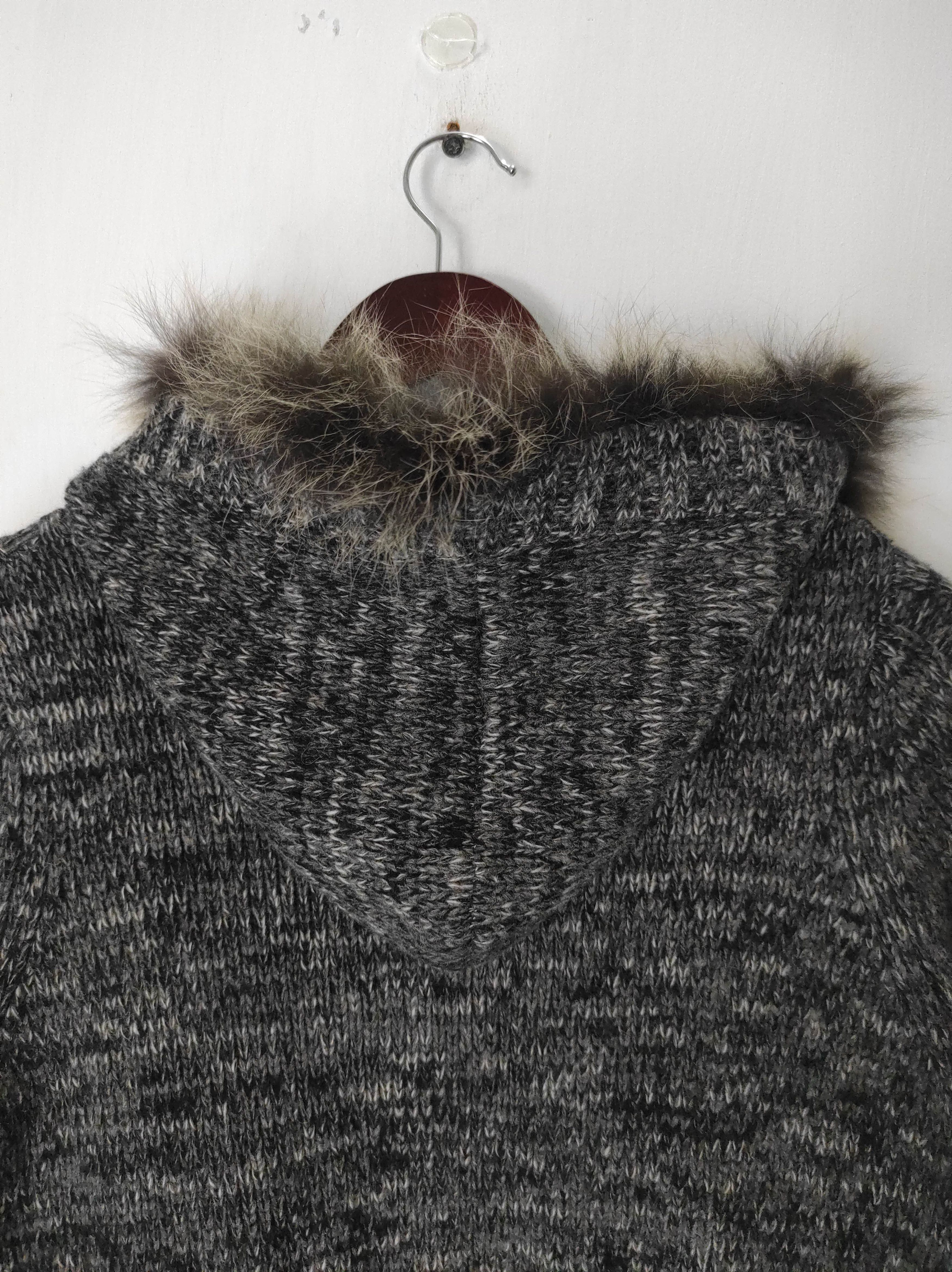 If Six Was Nine Flamingo Knit Fur Raccon Hoodie IfSixWasNine LGB style Size M / US 6-8 / IT 42-44 - 13 Thumbnail