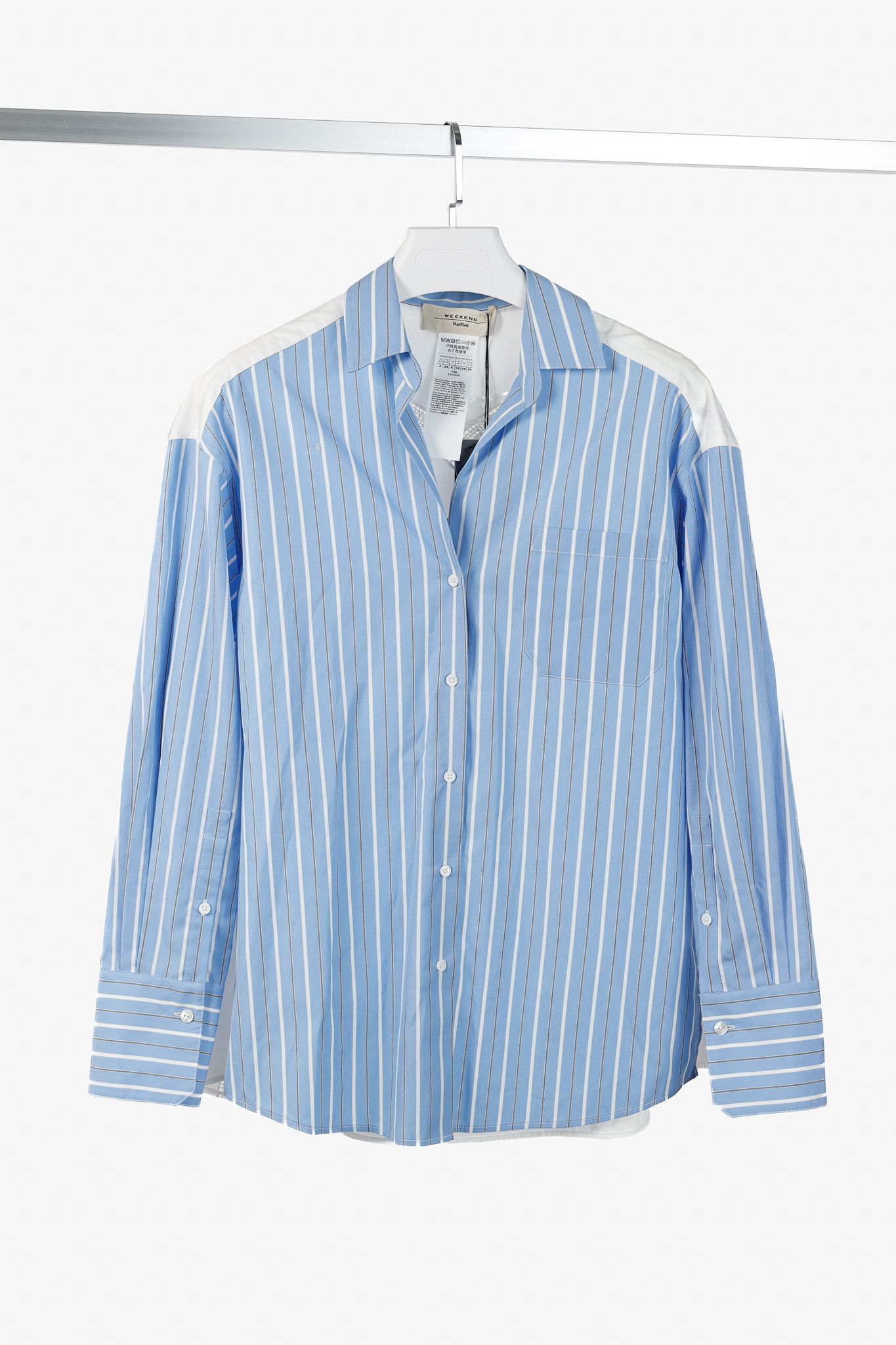 Weekend Max Mara Weekend Max Mara Nadar Striped Embroidered Cotton Shirt Size S / US 4 / IT 40 - 1 Thumbnail