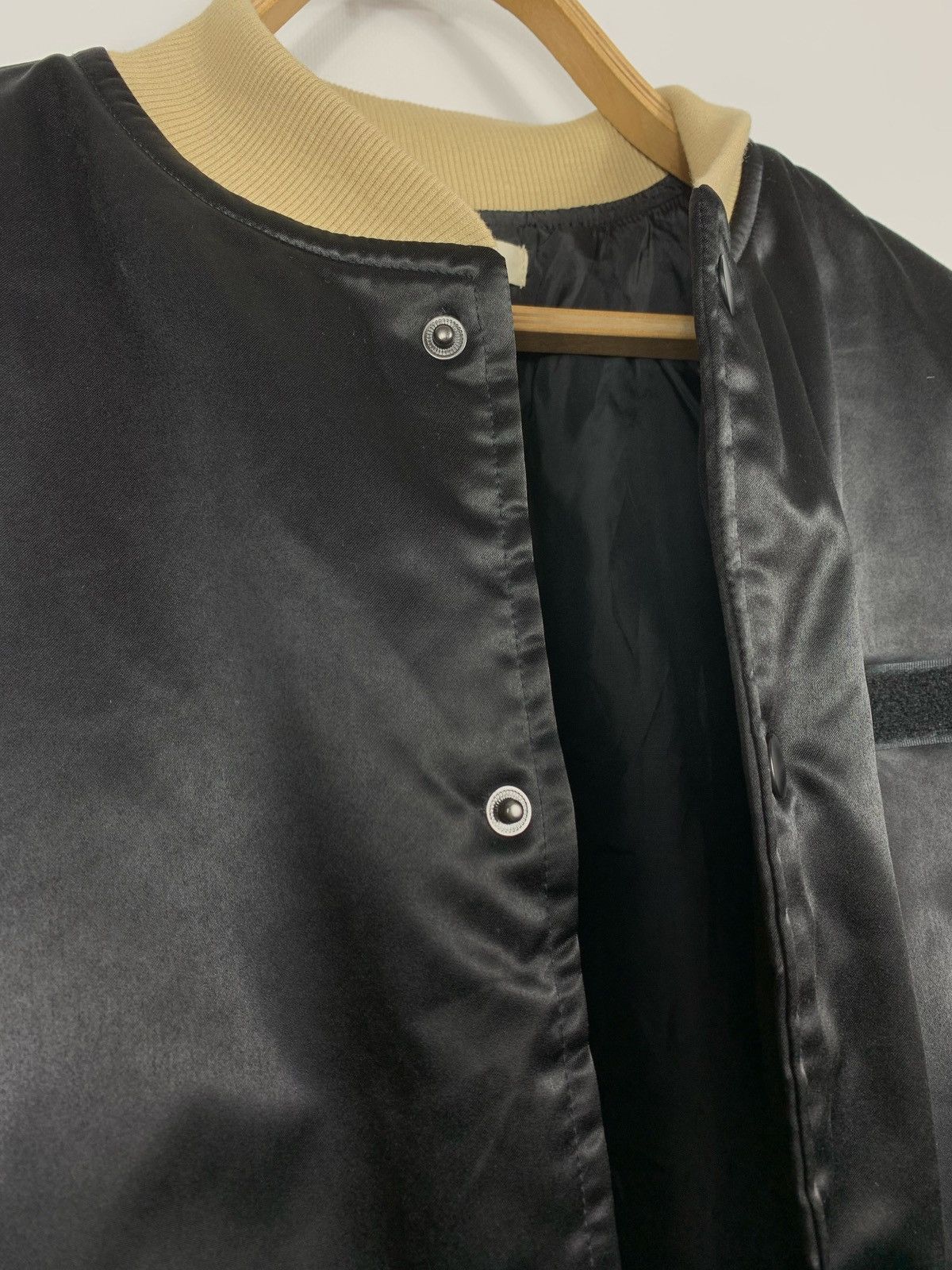 Ojardorf OJARDORF Black Satin Bomber Jacket Men's Small Varsity Style Size US S / EU 44-46 / 1 - 17 Thumbnail