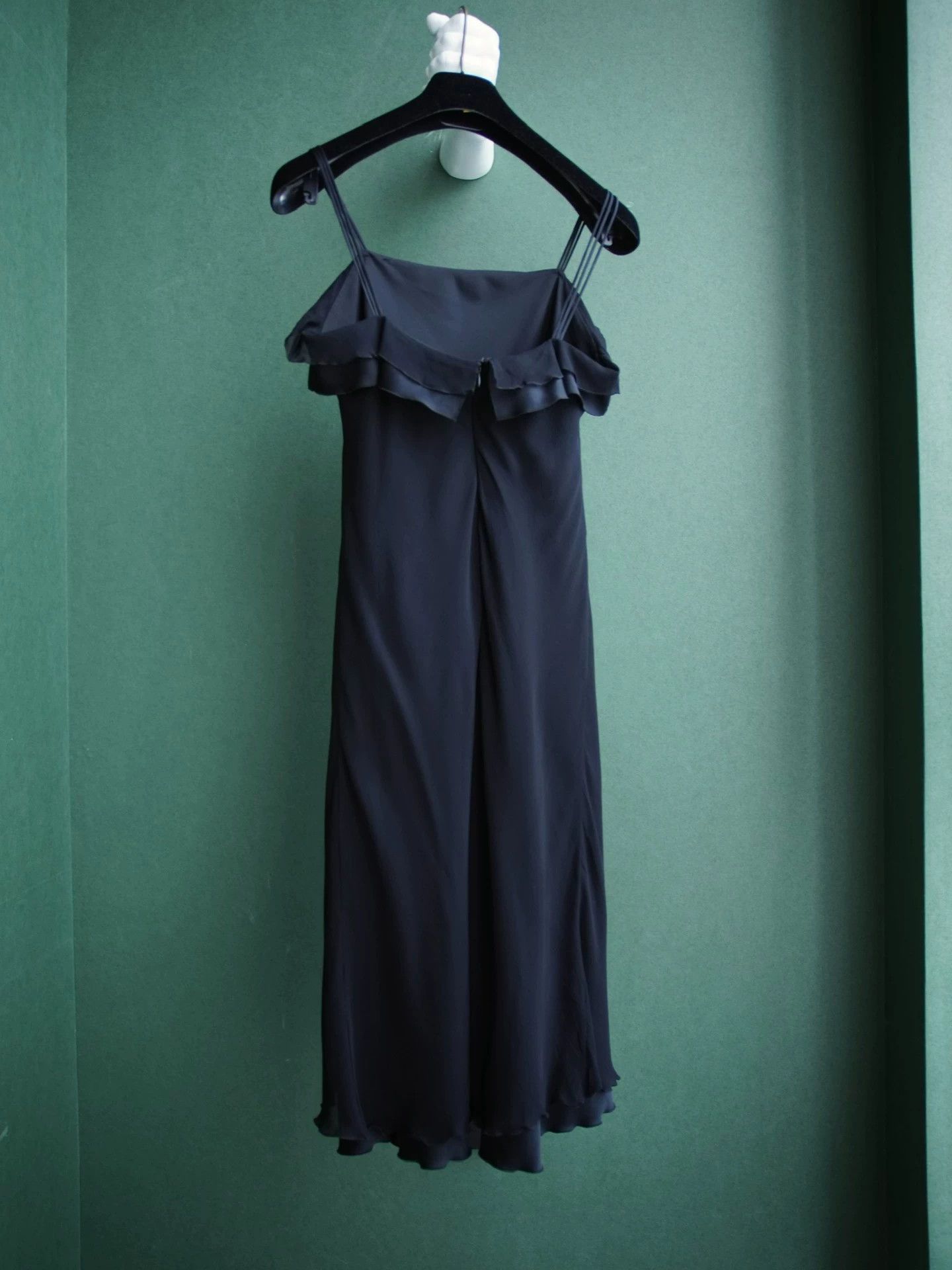 Armani Armani Vintage Black Slip Dress IT42 S-M Size M / US 6-8 / IT 42-44 - 2 Thumbnail