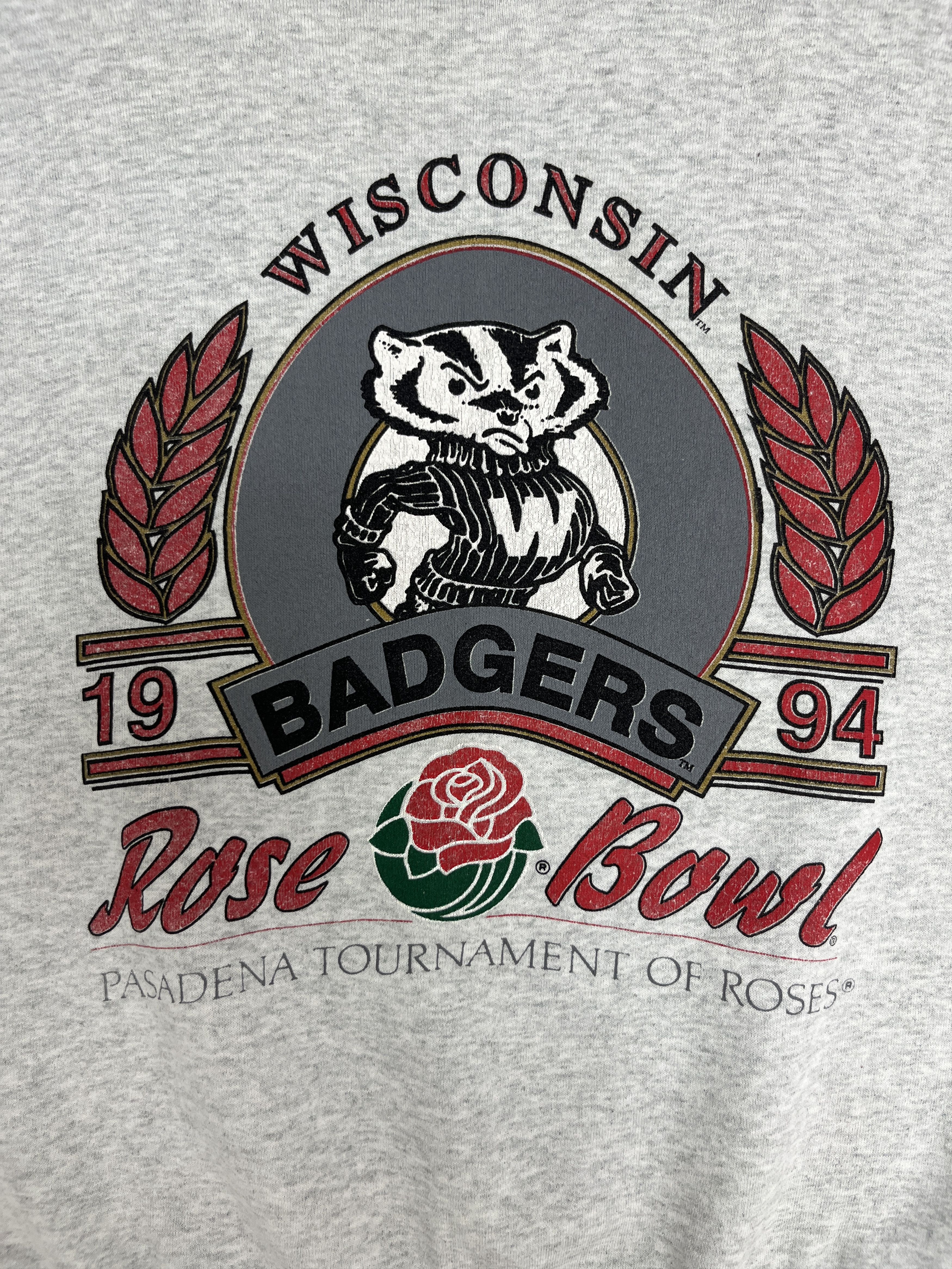 Vintage Wisconsin Badgers Rose Bowl 1994 Vintage Crewneck Sweater Size US XL / EU 56 / 4 - 2 Thumbnail