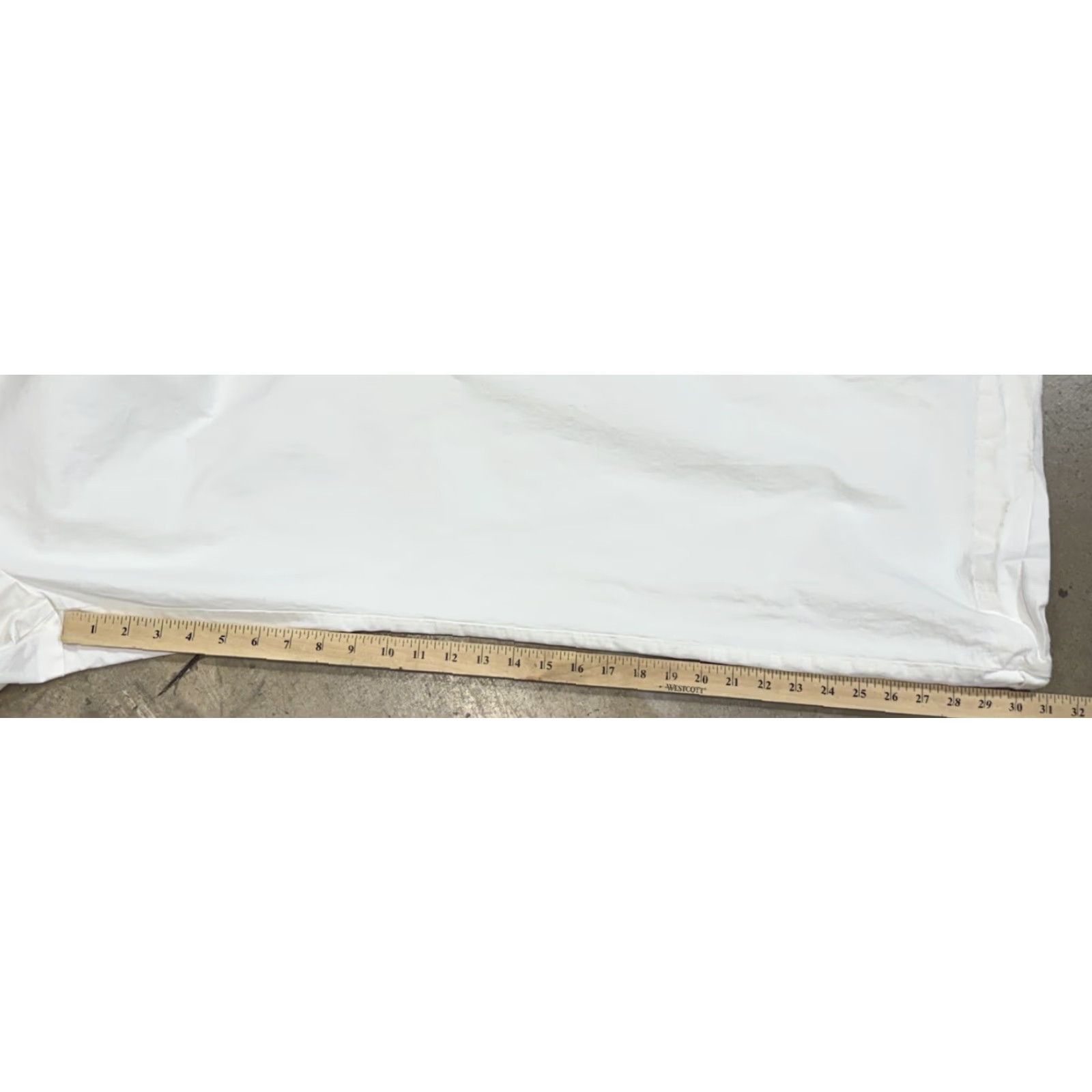Vintage MAEVE Anthropologie Wide Leg Pants 14 Womens White Chino Trousers 32x32 Size 36" / US 14 / IT 50 - 8 Thumbnail