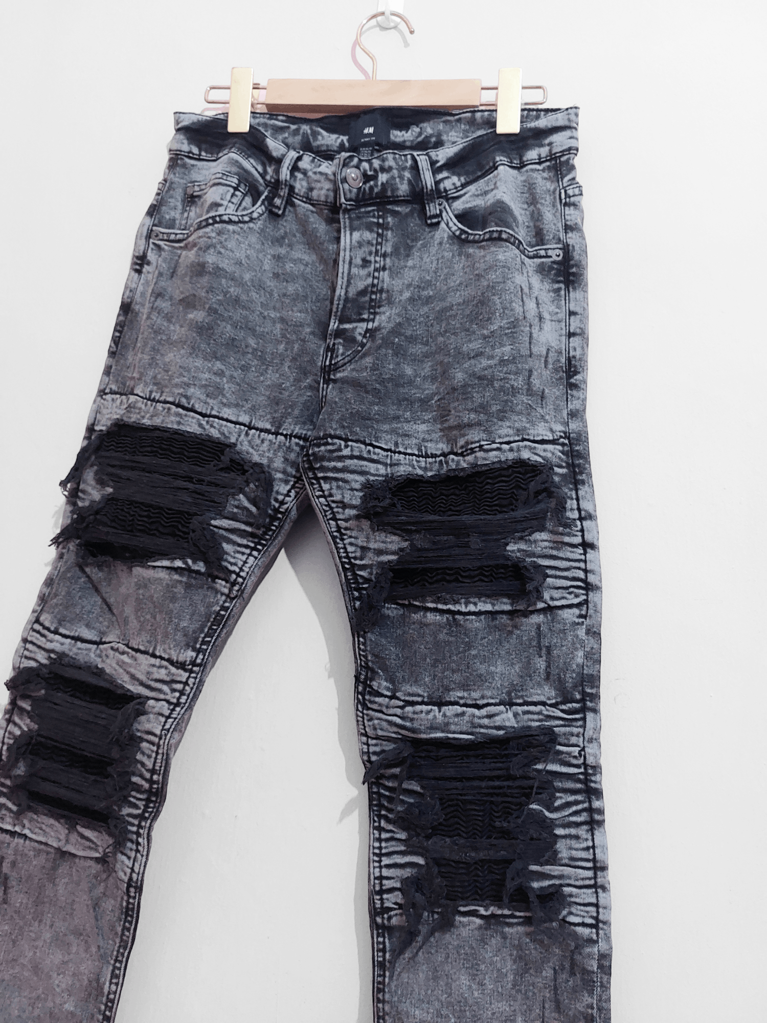 Vintage H&M Seditionaries Double Knee Denim Size US 30 / EU 46 - 4 Thumbnail