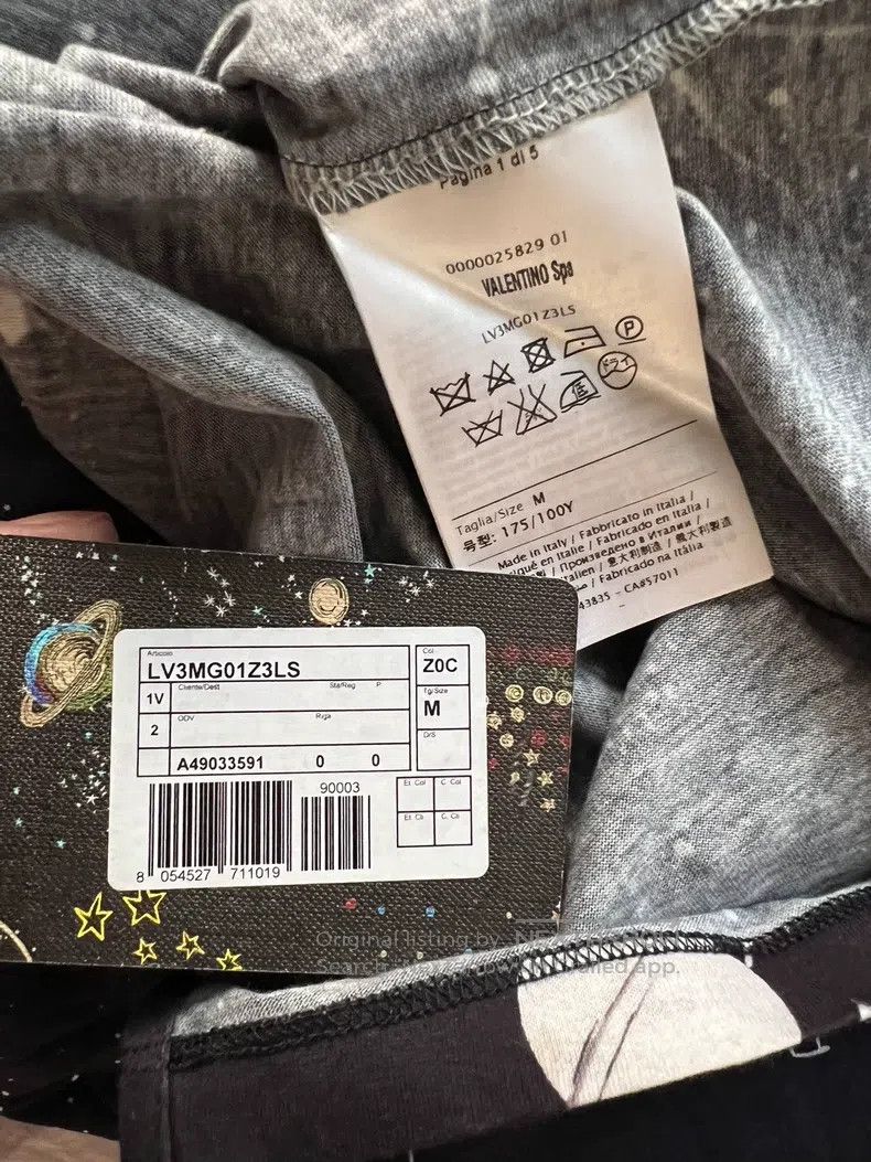 Valentino Valentino Galaxy Men's Short Sleeve T-Shirt Size US M / EU 48-50 / 2 - 6 Thumbnail