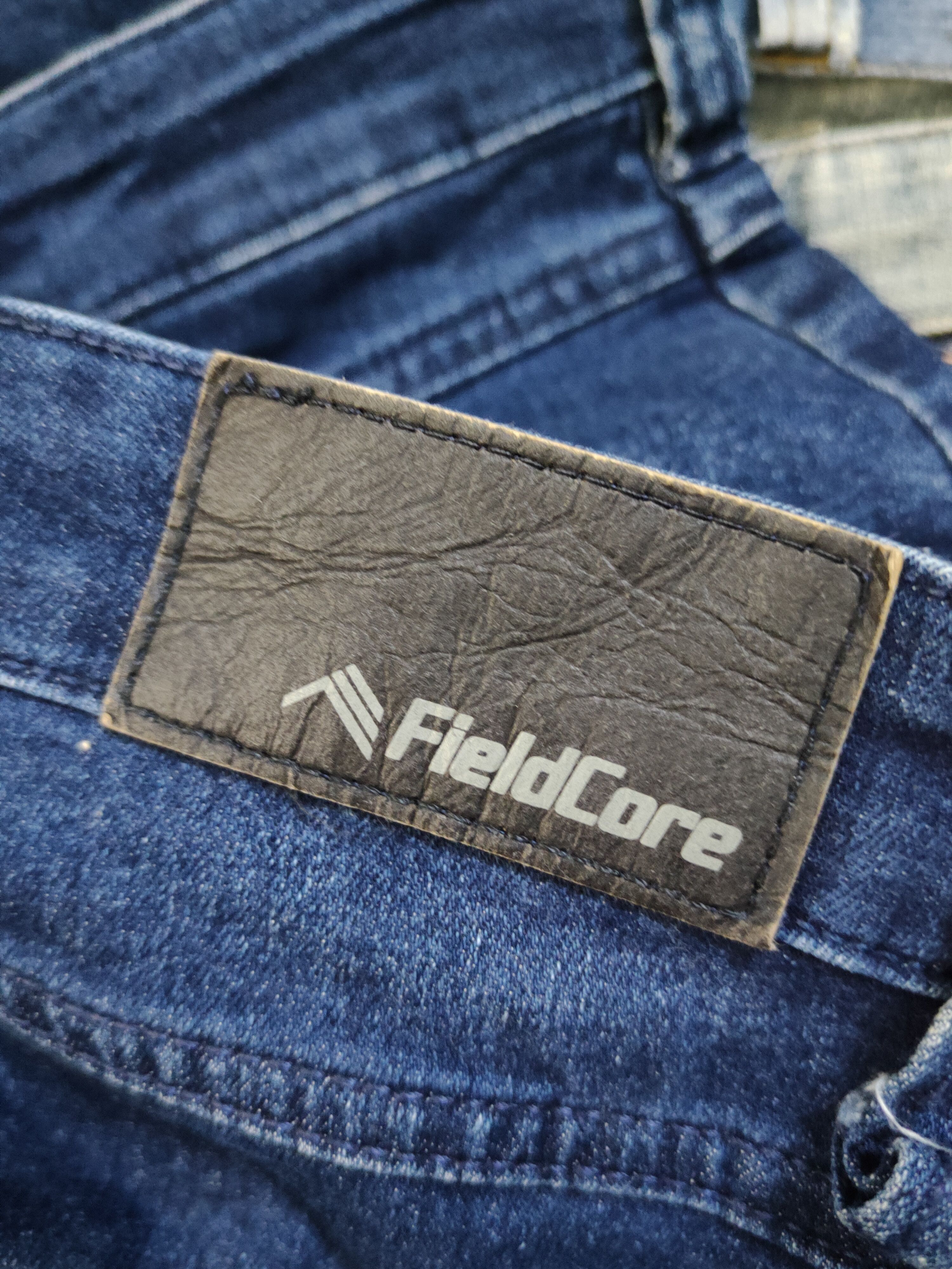 Japanese Brand FieldCore Dark Blue Distressed Ripped denim Jeans #W2064 Size US 32 / EU 48 - 12 Thumbnail