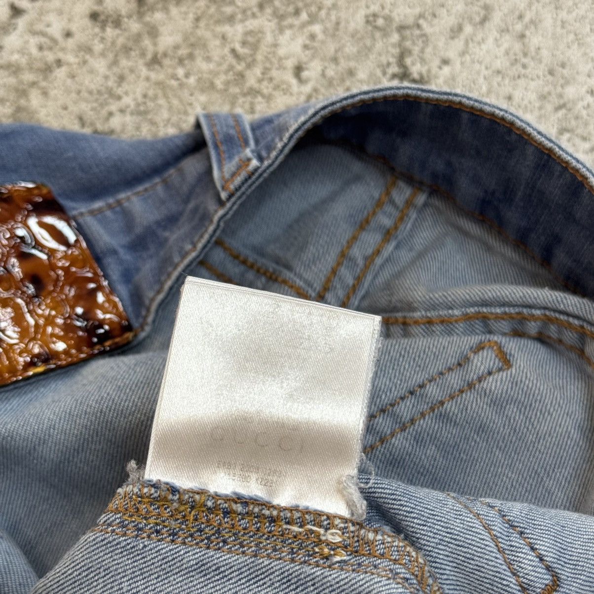 Gucci Gucci Tom Ford Bootcut Flared Leopard Logo Vintage Jeans Era Size US 30 / EU 46 - 11 Thumbnail