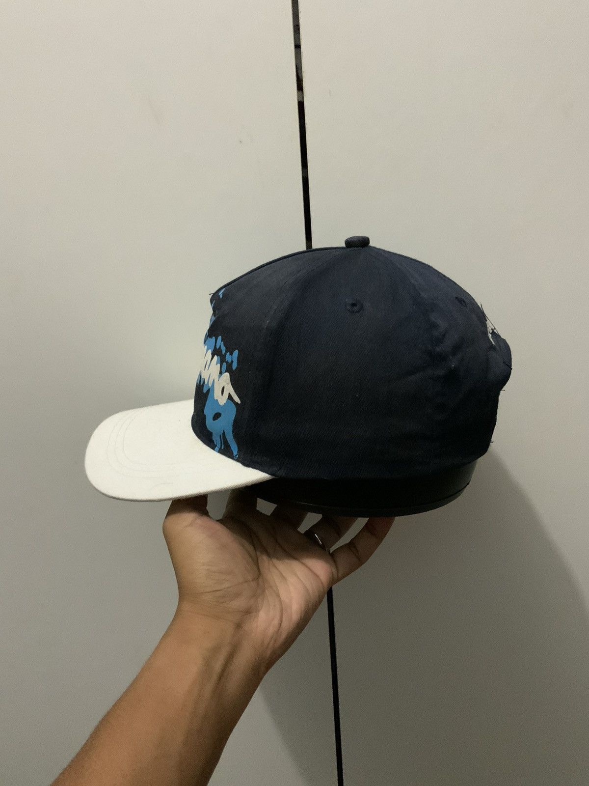 Japanese Brand Shimano Fishing Indigo Japan Hat Size ONE SIZE - 2 Thumbnail