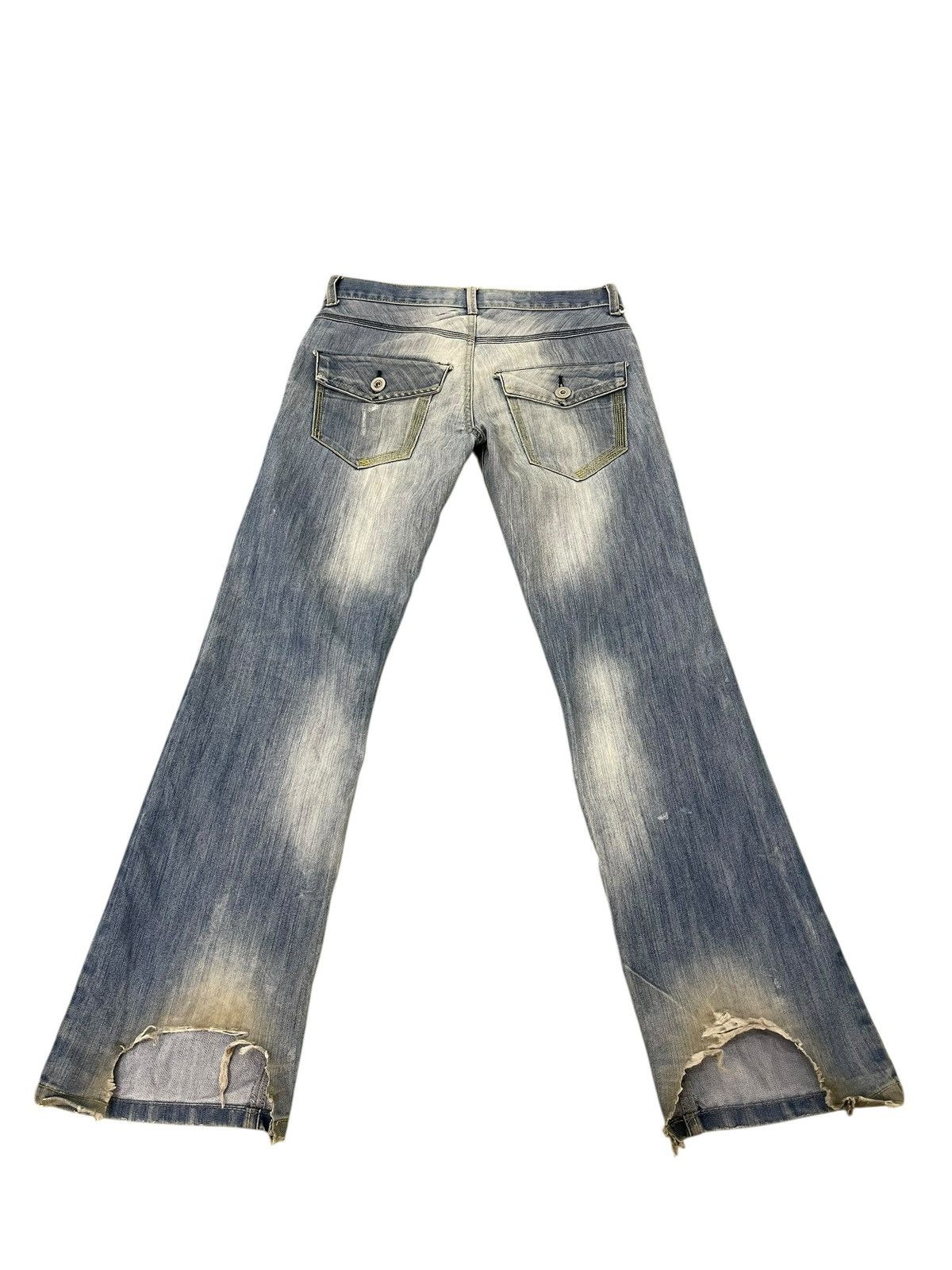 Japanese Brand Flare Jeans Denim Co Faded Distress Boot Cut 2🟦3 Size US 32 / EU 48 - 17 Thumbnail