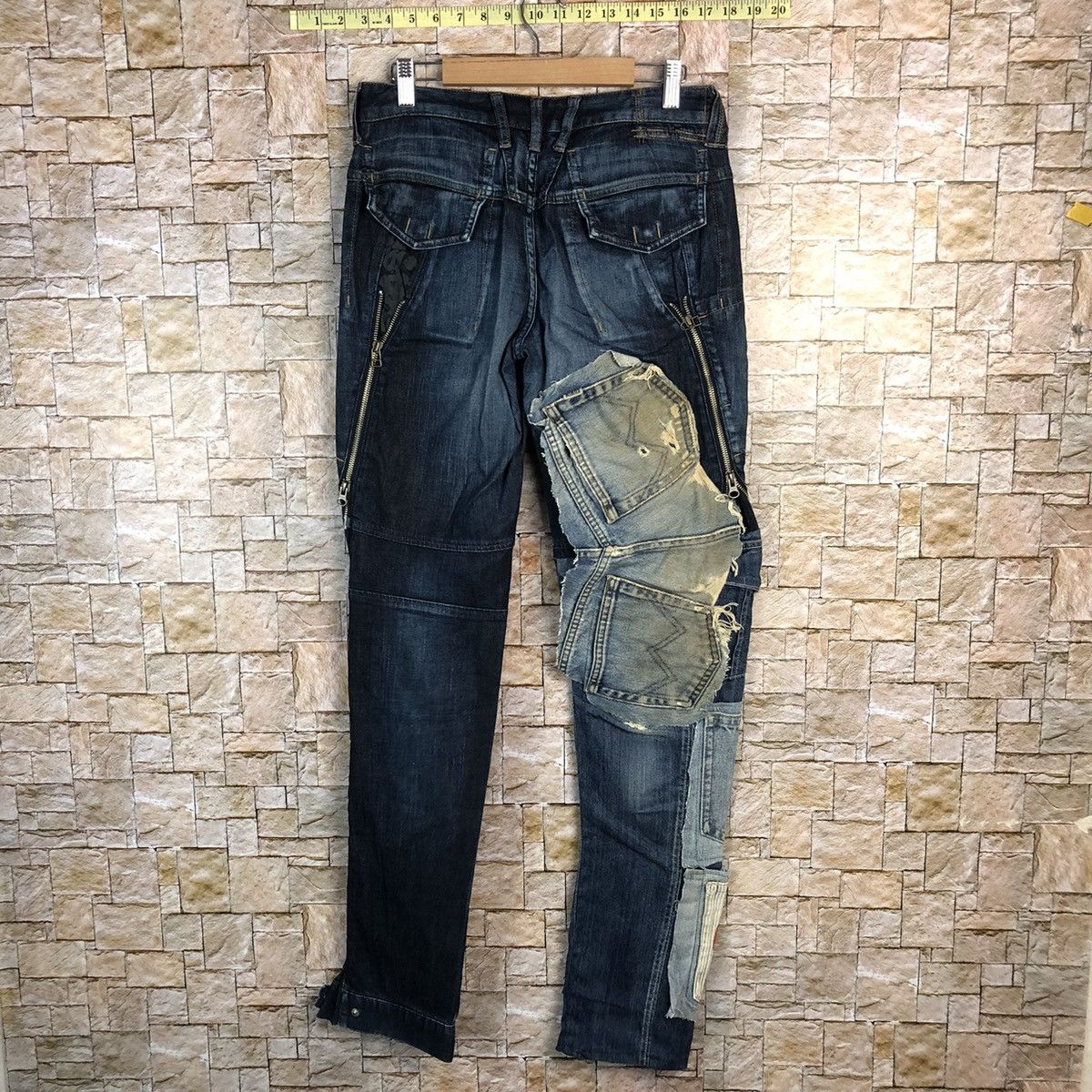 Marithe + Francois Girbaud Marithe Francois Girbaund Blue Custom Denim Pants #A572 Size US 30 / EU 46 - 18 Thumbnail