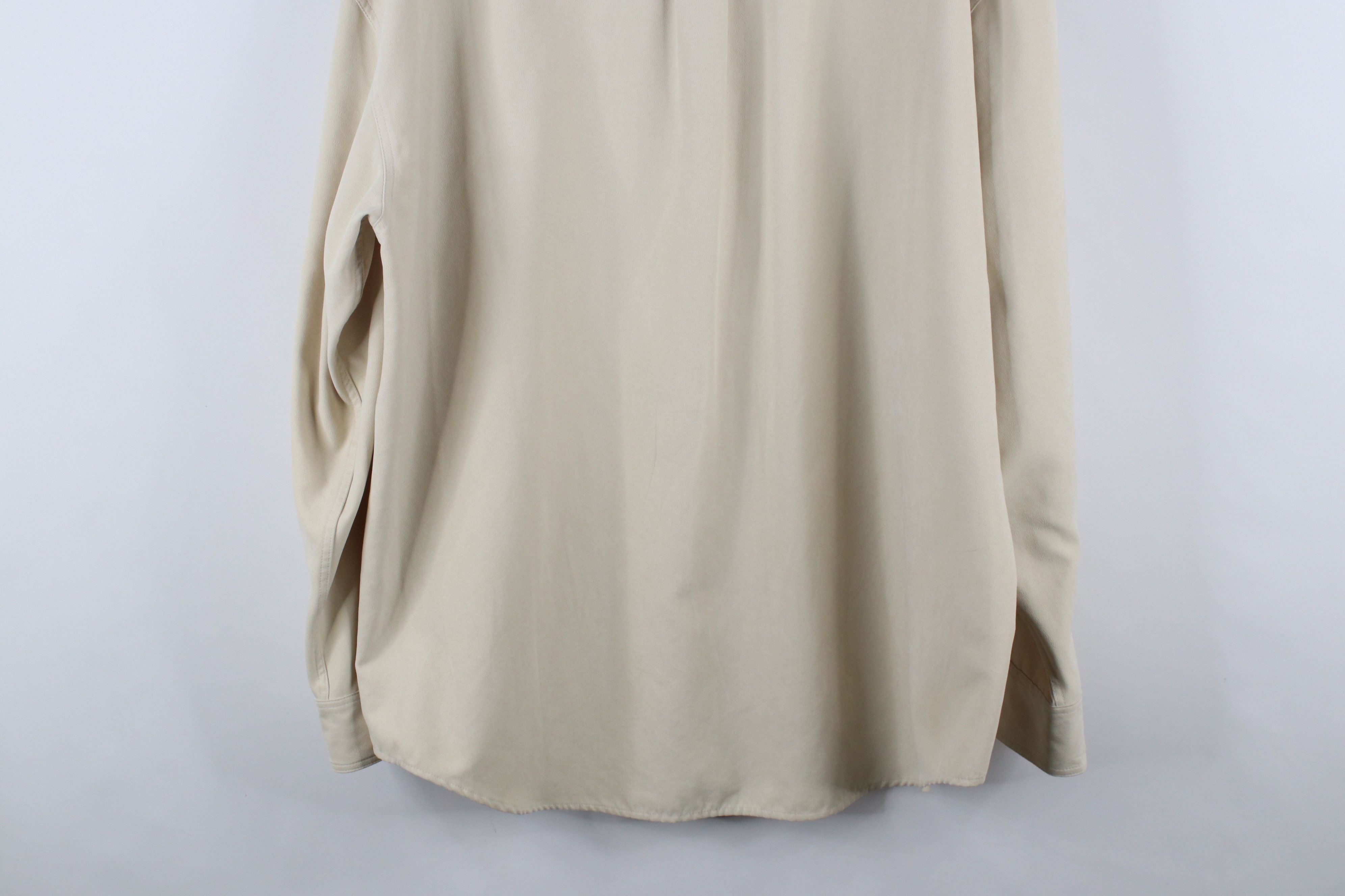 Vintage Vintage 90s Streetwear Double Pocket Button Shirt Beige Size US XL / EU 56 / 4 - 10 Thumbnail