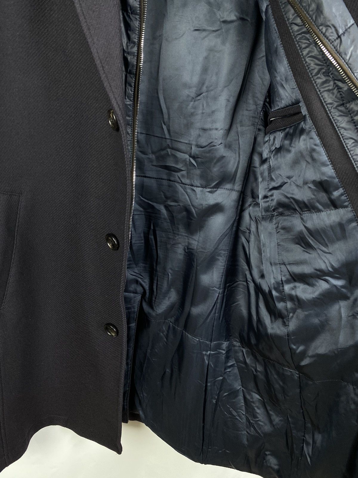 Other Mabrun Italy Wool-Viscose Navy Blue Coat Men size 52 Size US L / EU 52-54 / 3 - 12 Thumbnail