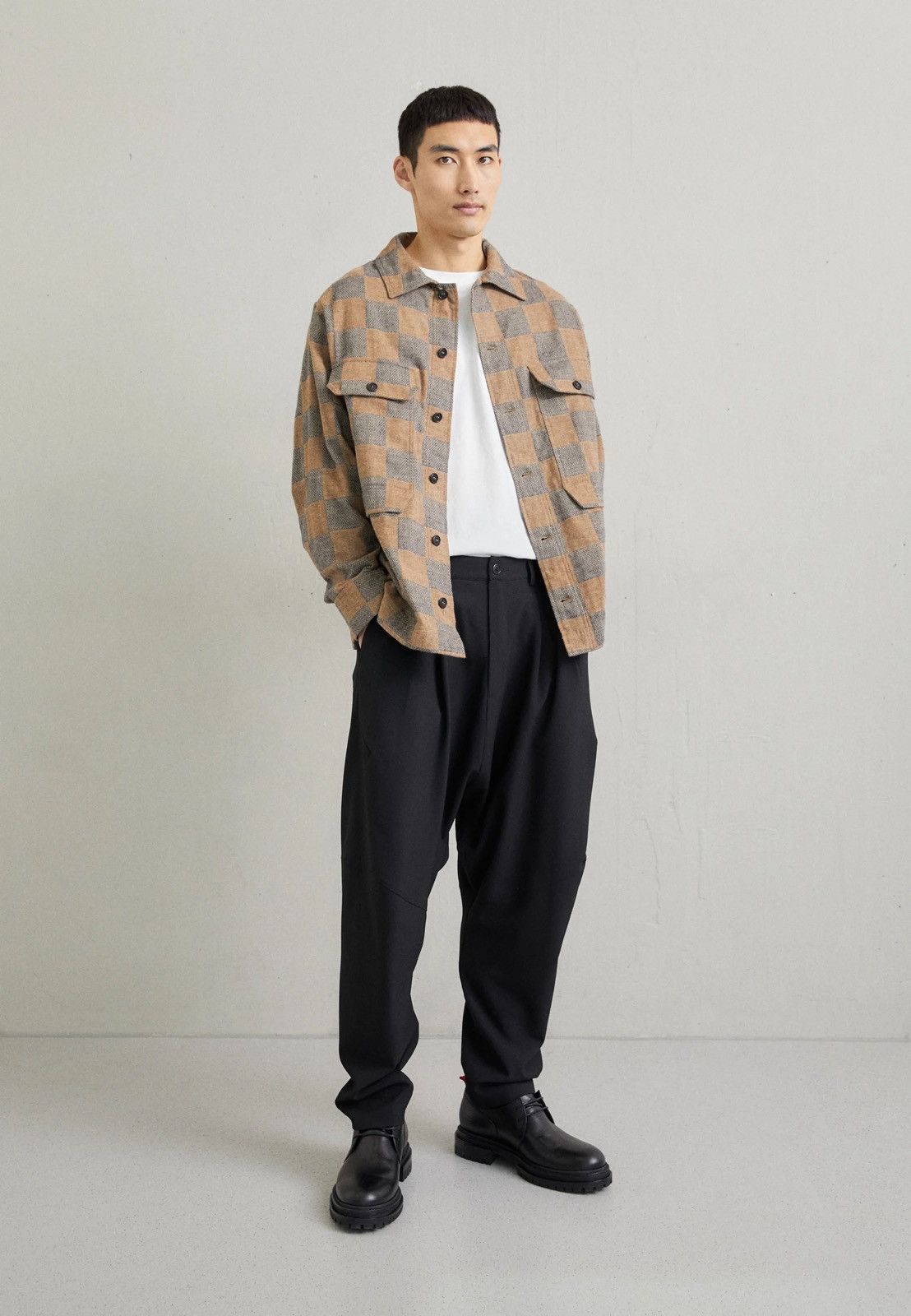 Henrik Vibskov !DS! AW23 Henrik Vibskov Checkered Field Flannel Shirt Size US M / EU 48-50 / 2 - 2 Thumbnail