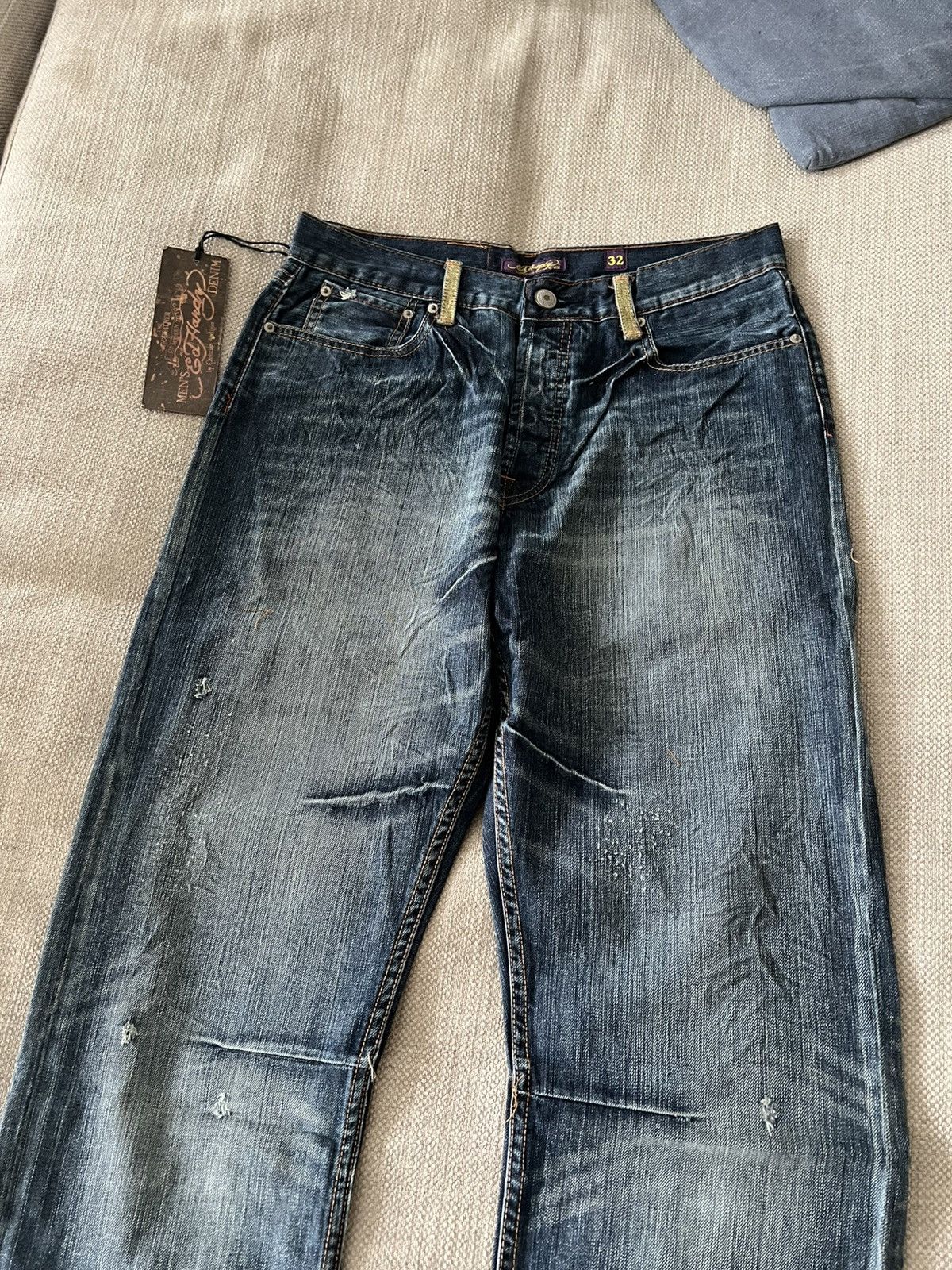 Ed Hardy Vintage 💥 Ed Hardy Jeans by Christian Audigier Pants Size US 32 / EU 48 - 16 Thumbnail